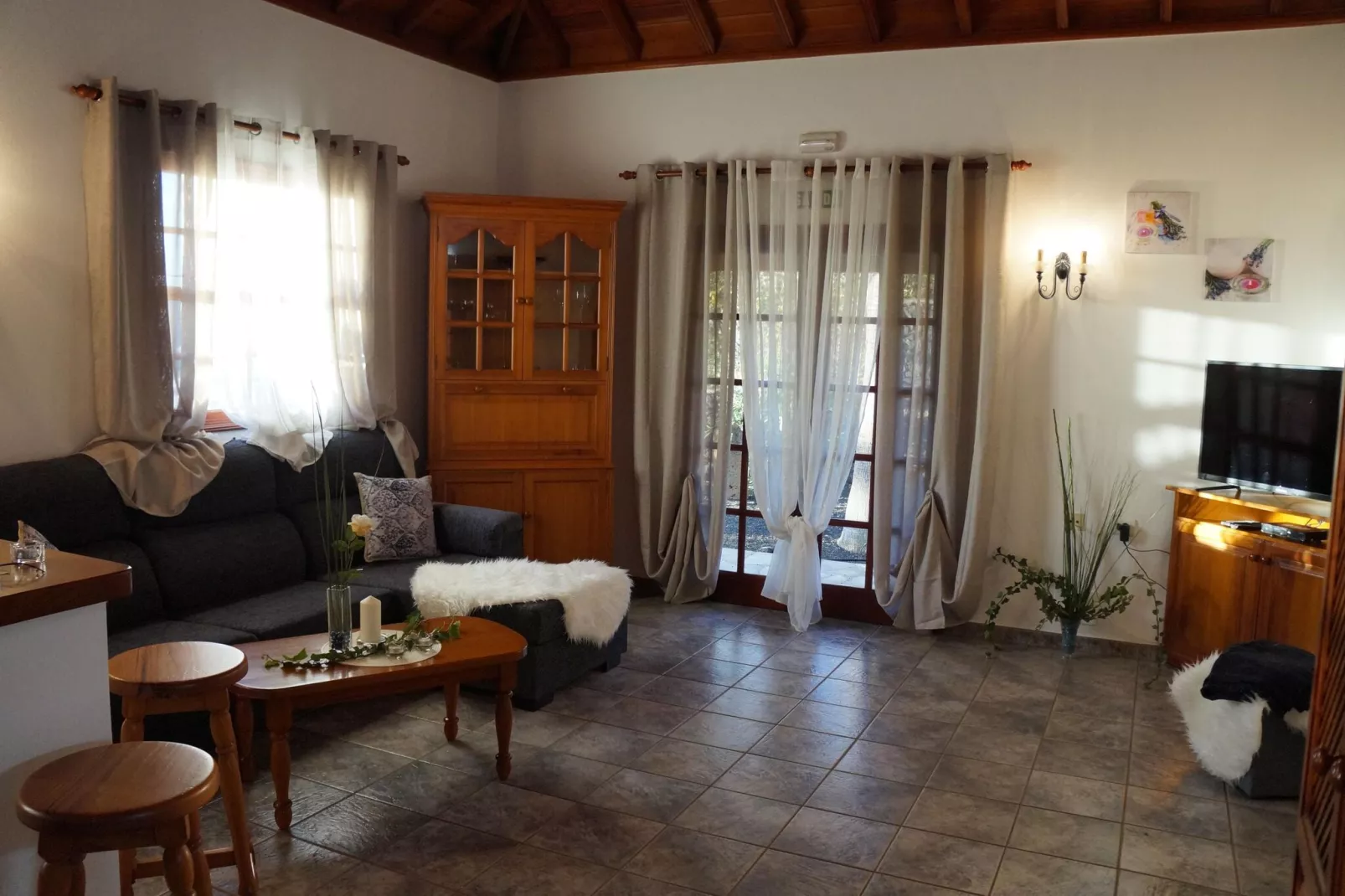 Chalet Casa de las Palmeras Typ 5-Wohnzimmer