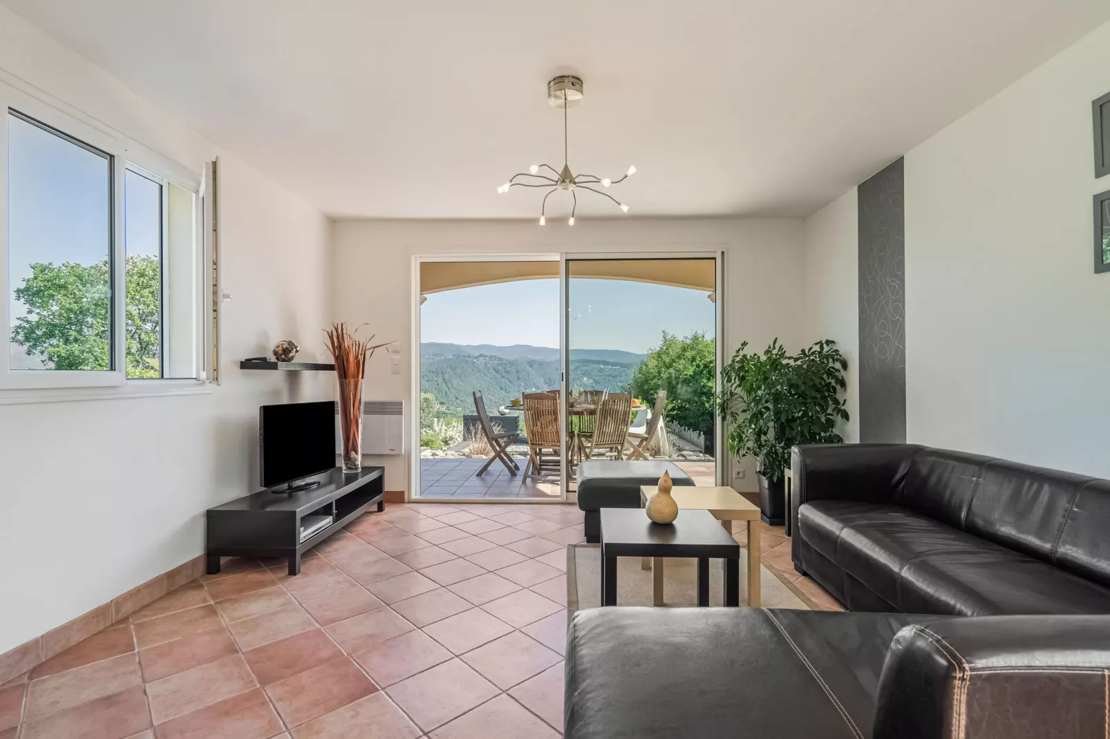 Villa - Les Vans-Living room