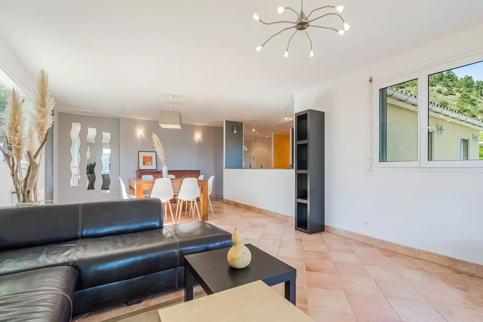 Villa - Les Vans-Living room