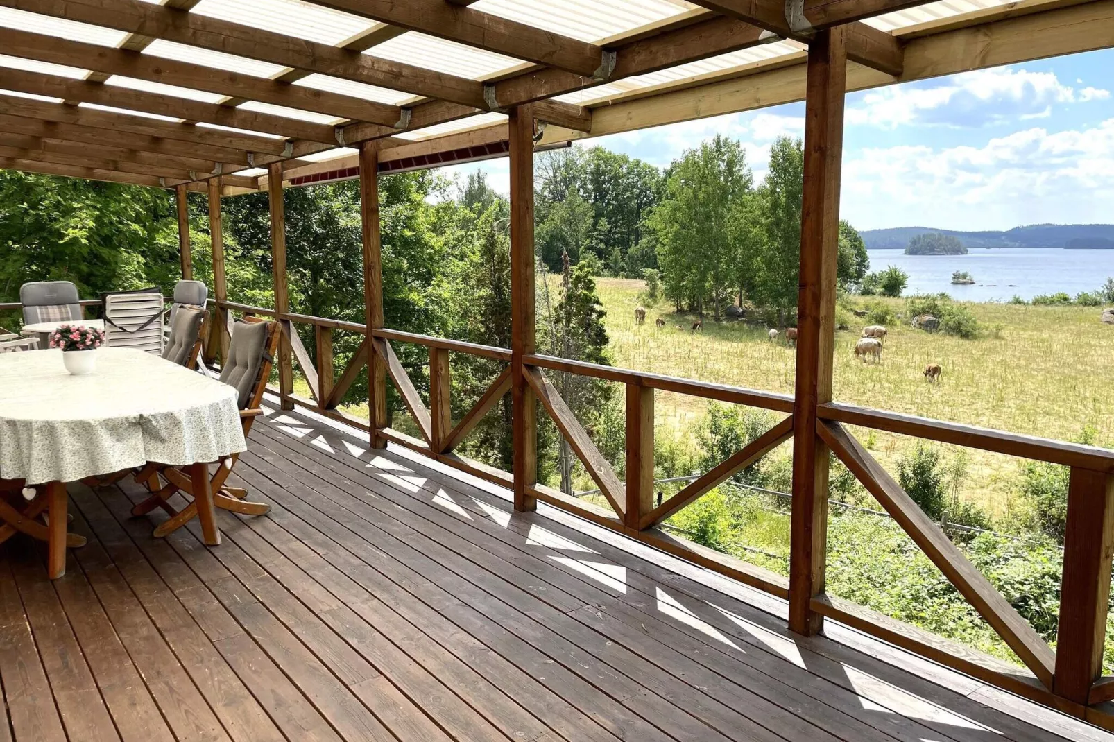 8 person holiday home in RIMFORSA-By Traum-Water view