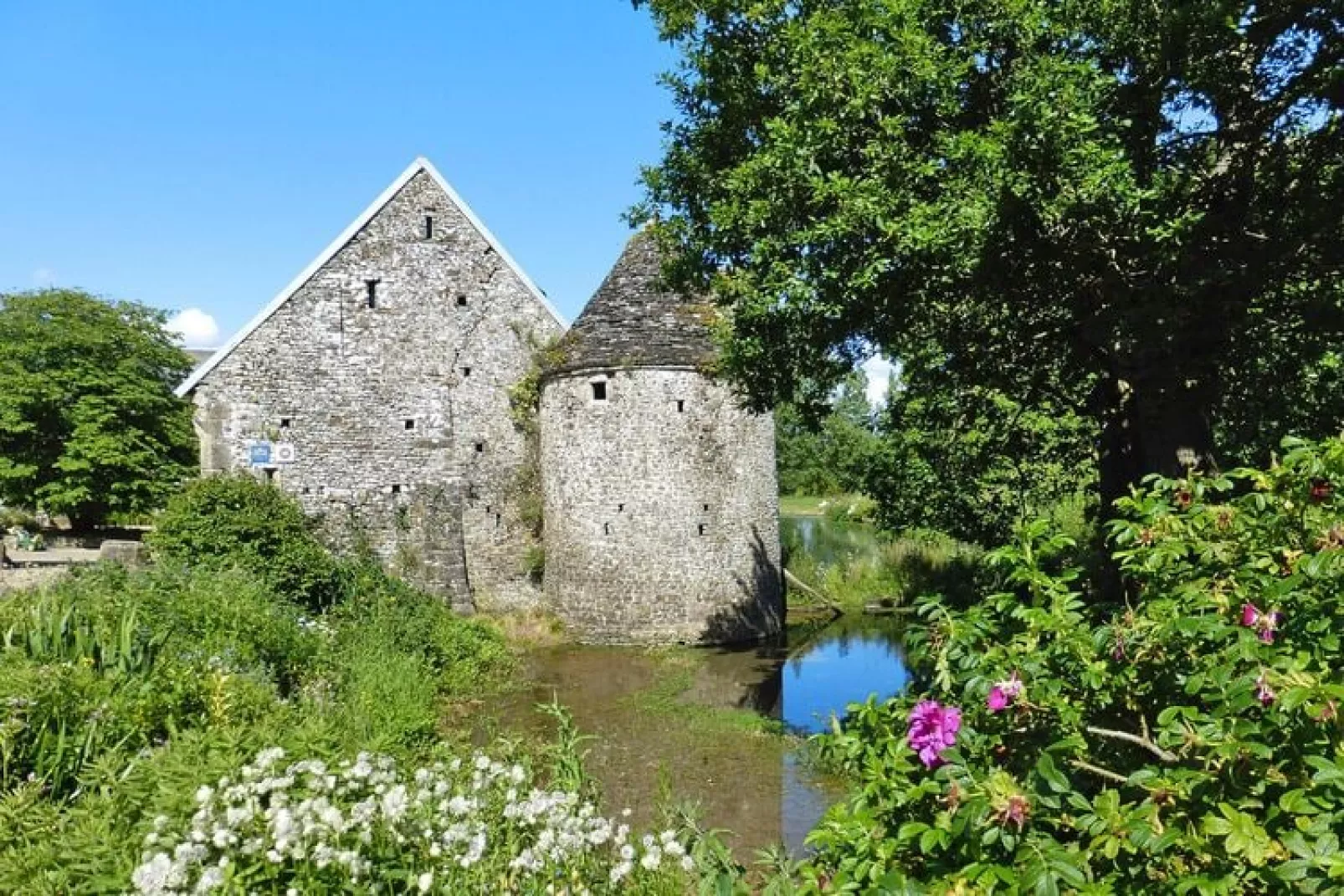 Semi-detached house, Saint-Lô-d'Ourville-Manoir-Exterior summer