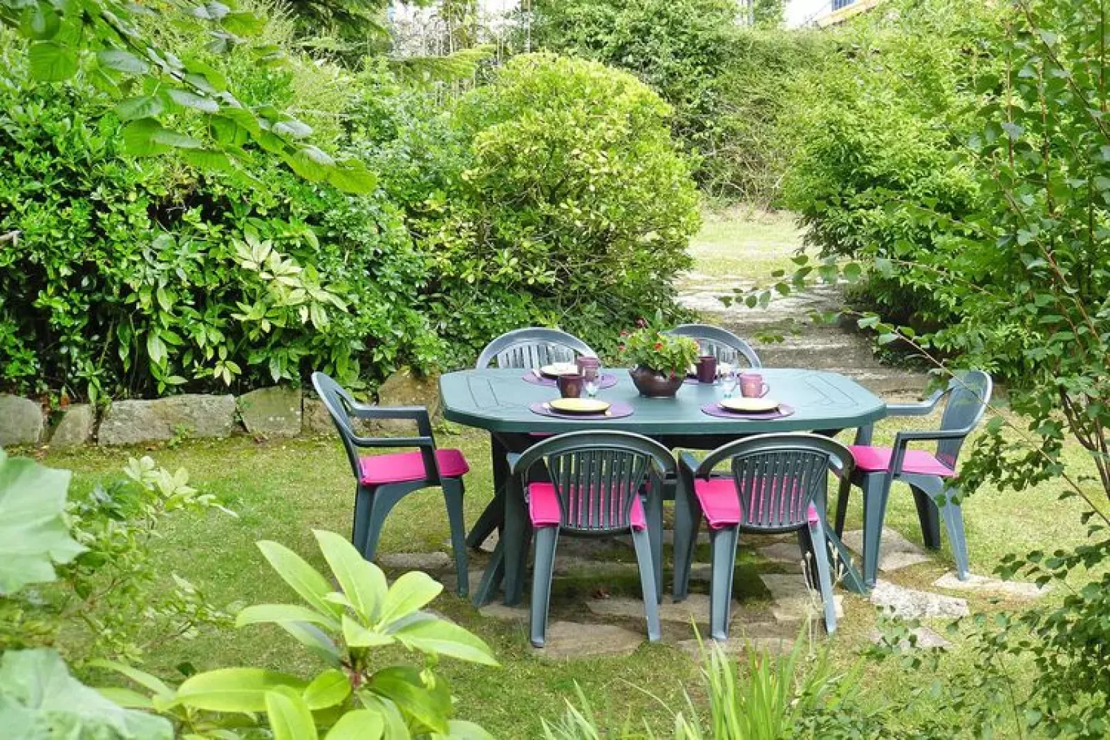 Holiday home Denneville-Gardens in summer