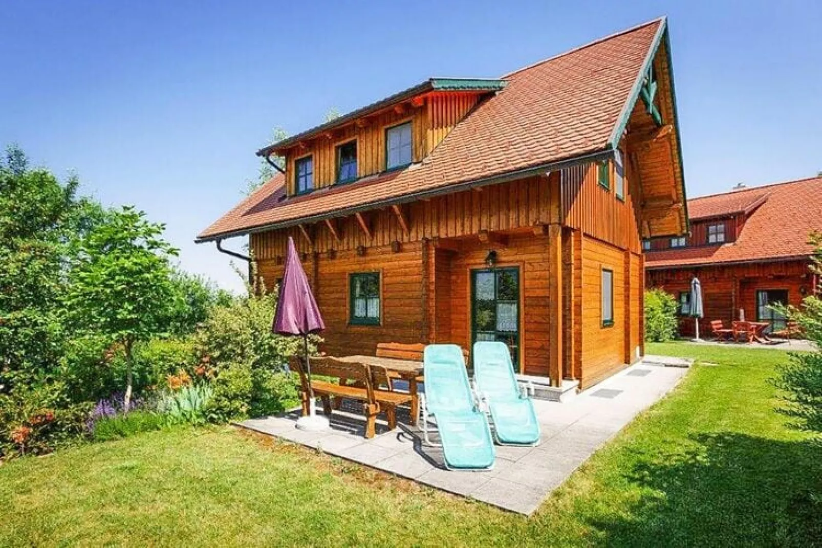 Öko-Feriendorf Schlierbach - 6 Personen-Balcon-terrasse