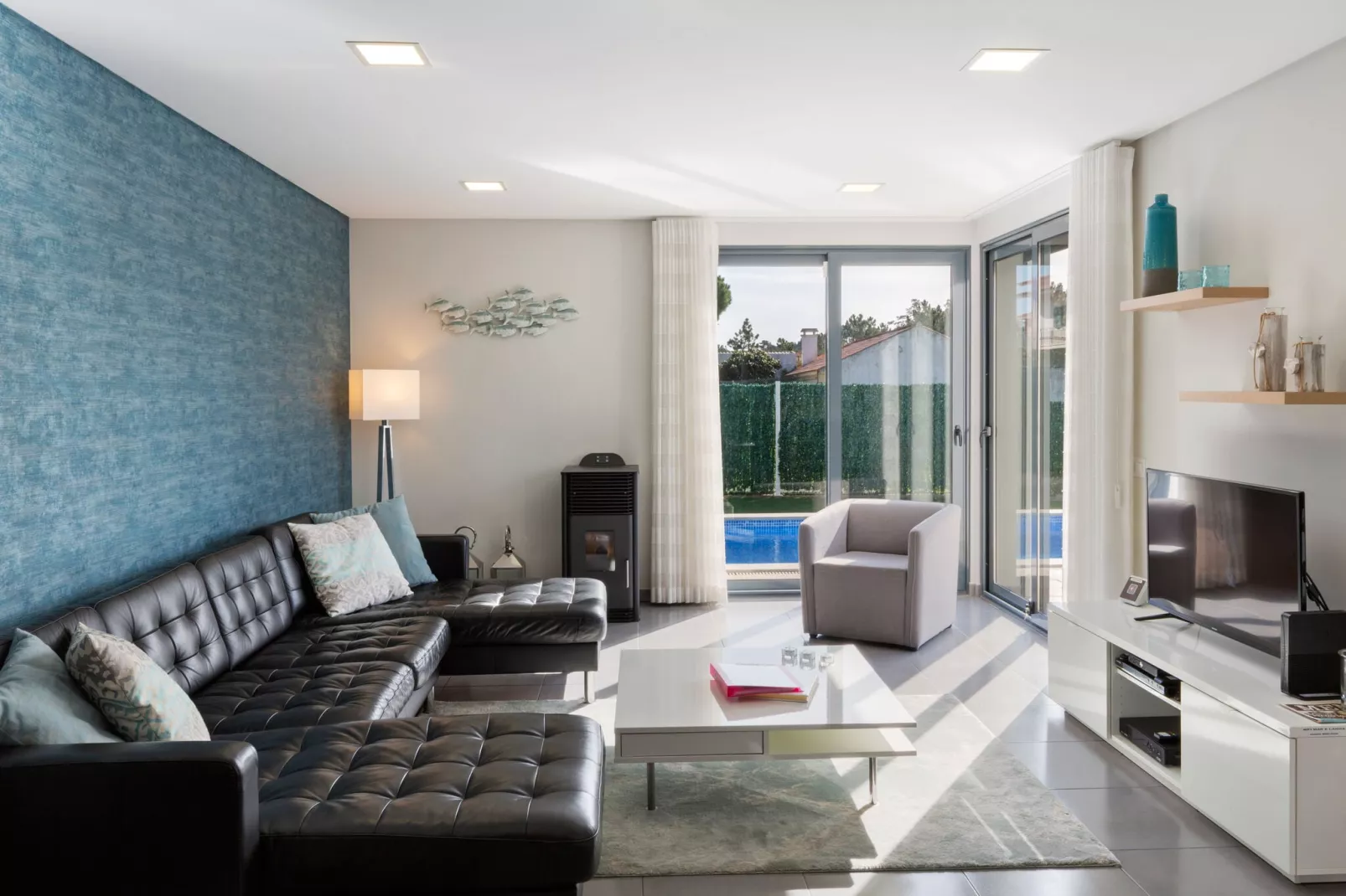 Villa Mar e Lagoa-Living room