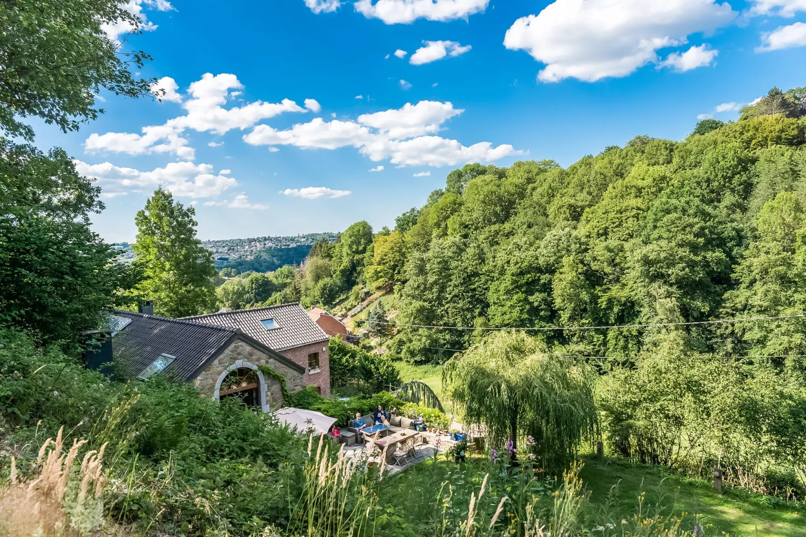 Beautiful home in nature with pool-Vue d'été