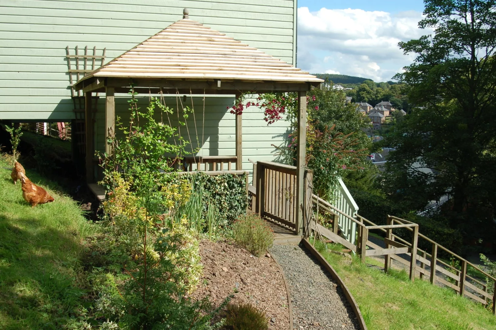 Attractive cottage in garden grounds-Exterior summer