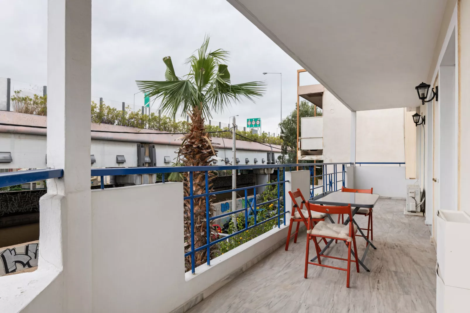 Apartment Outside Athens-Terrace balcony