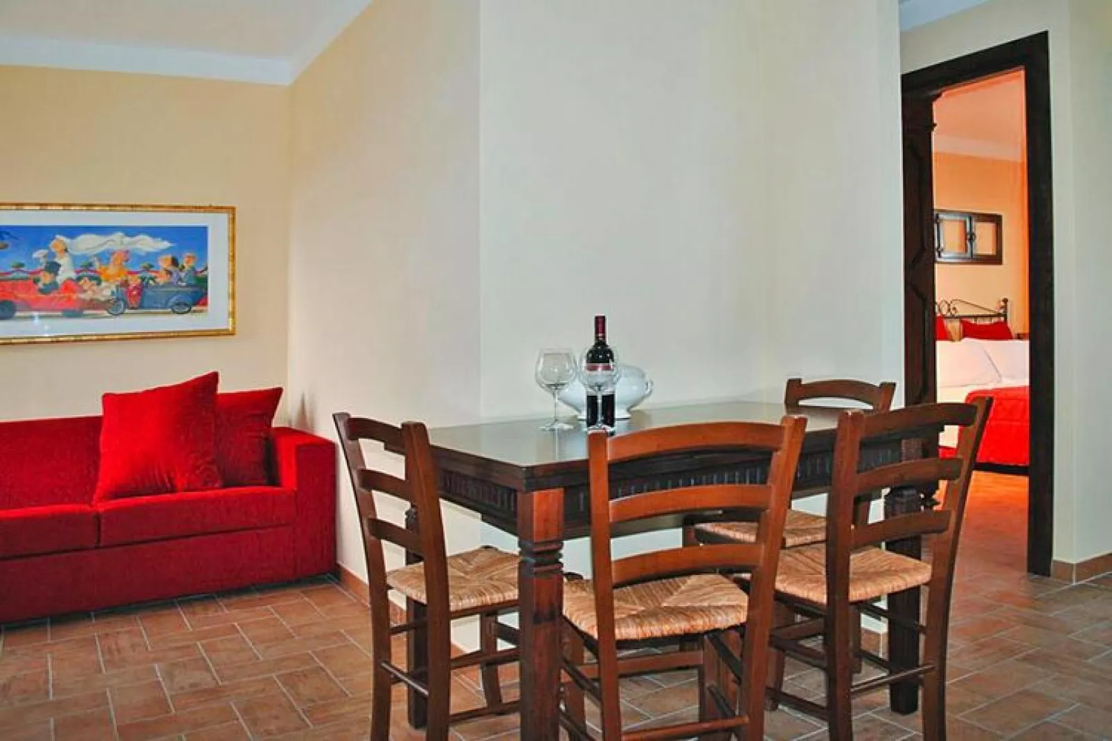 Agri-tourism La Filomena Montefortino - l'Infinito - Dining room