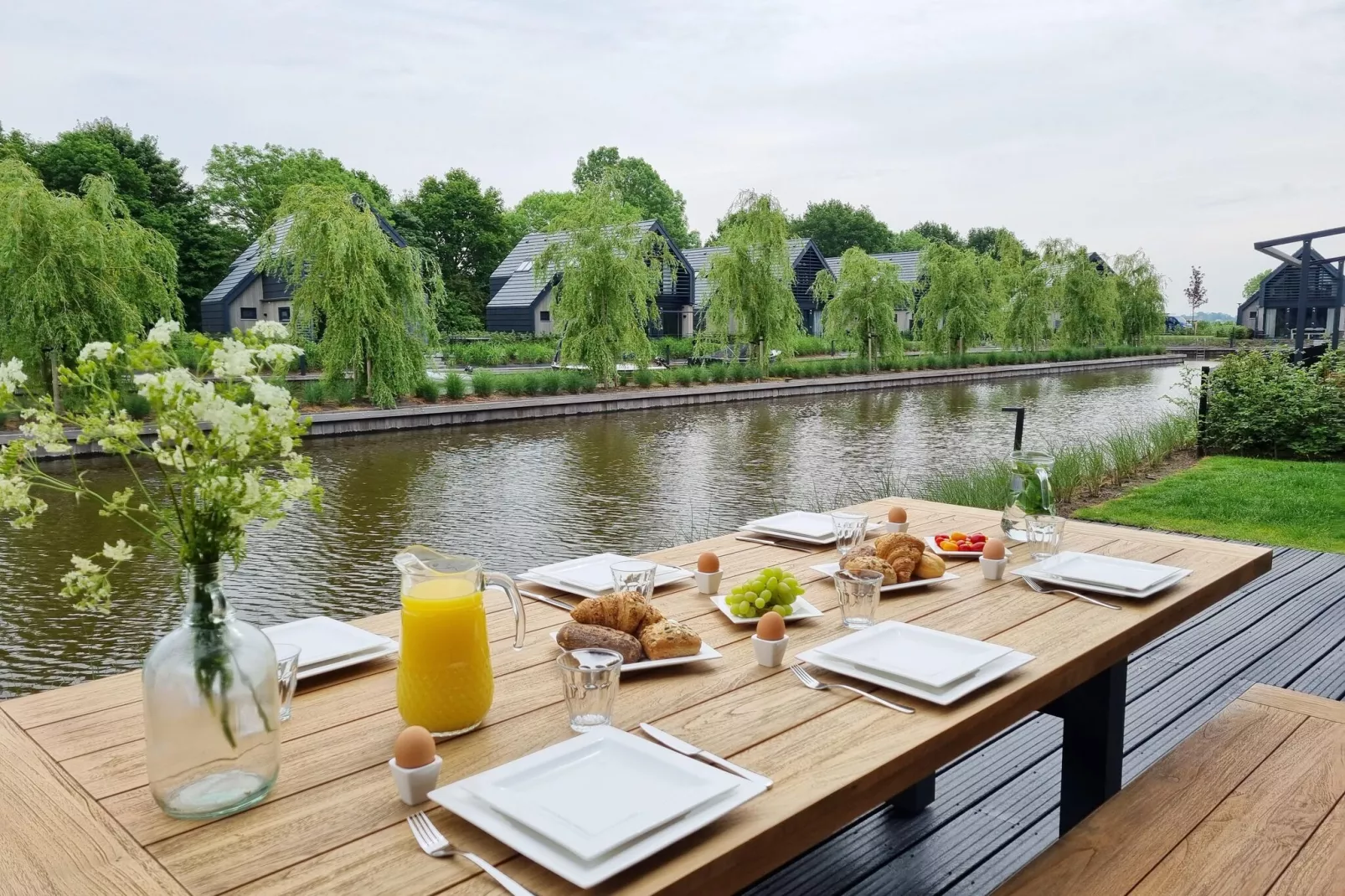 Watervilla Fjirtjin-Terrassenbalkon
