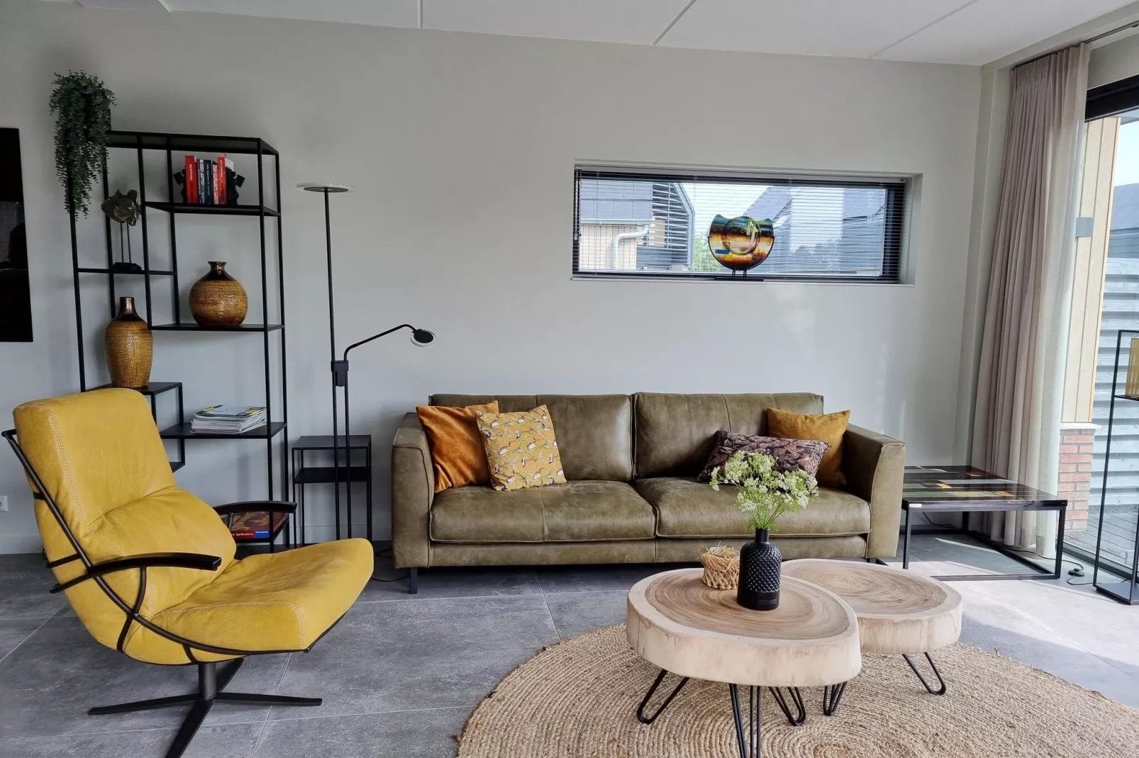 Watervilla Fjirtjin-Wohnzimmer