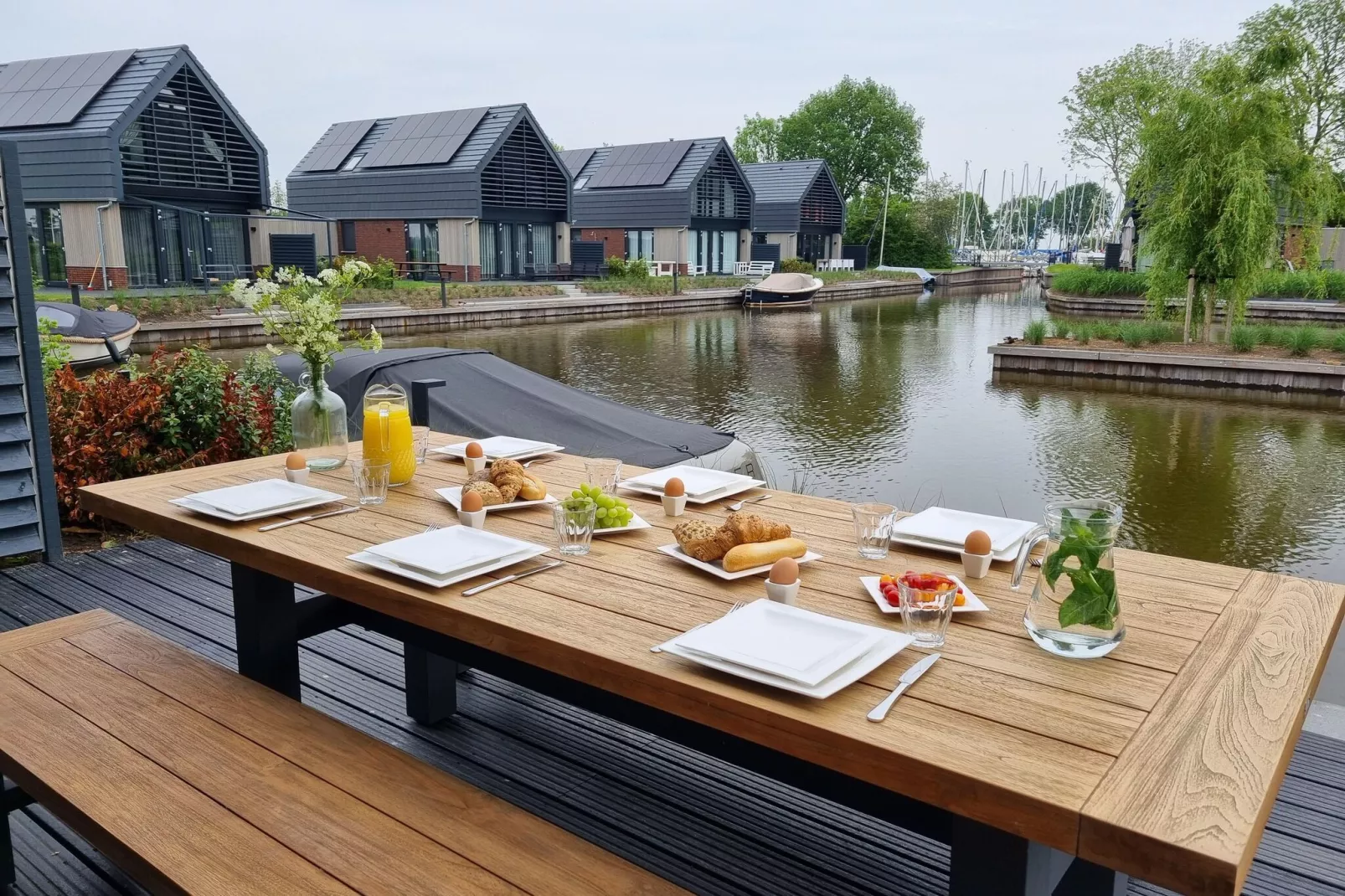 Watervilla Fjirtjin-Terrassenbalkon