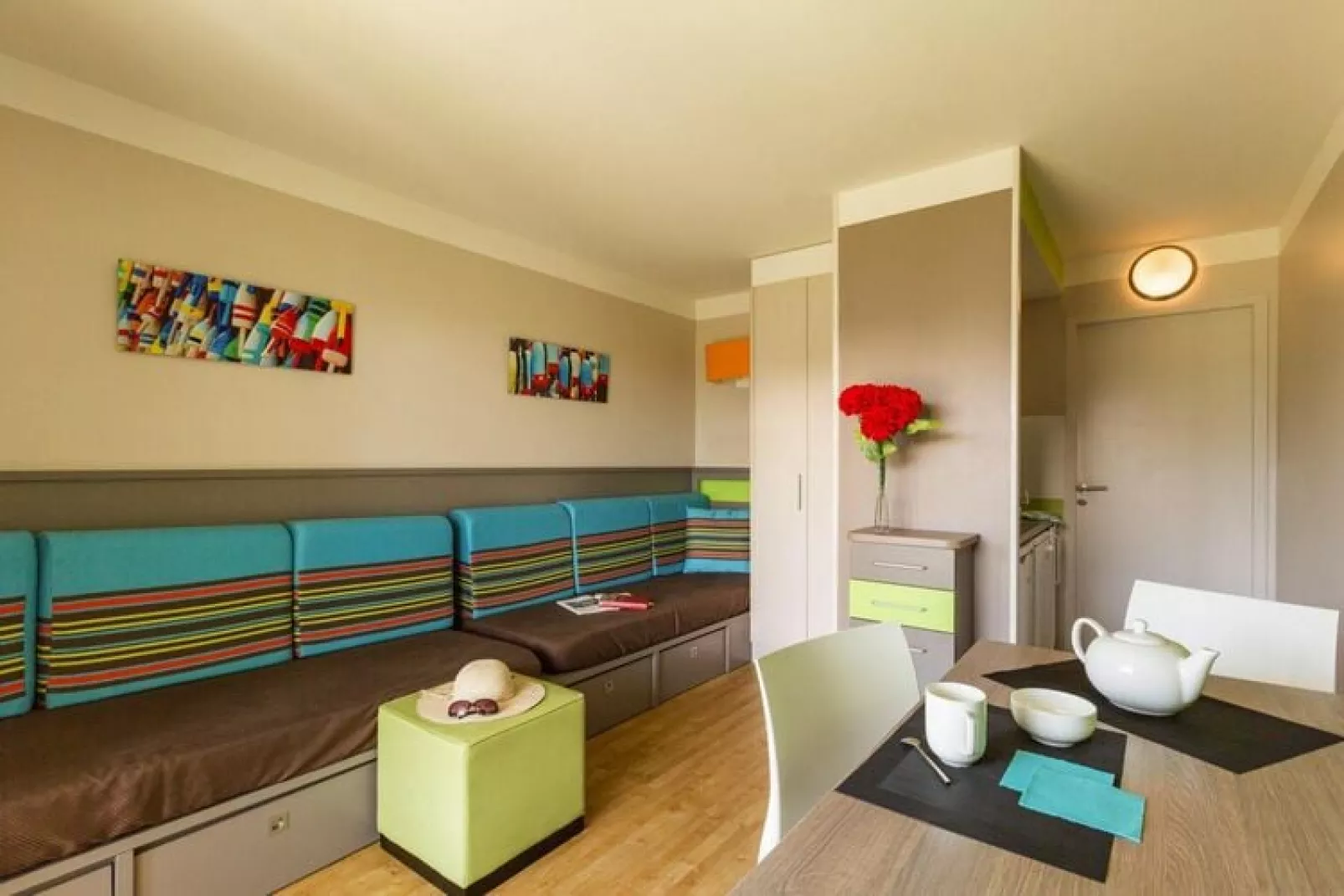 Residence Le Chant des Oiseaux Courseulles-sur-Mer - 24 Standard Apt 4 p - 1 bedroom-Living room
