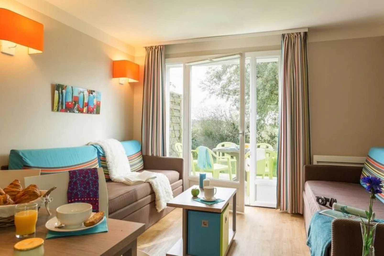 Residence Le Chant des Oiseaux Courseulles-sur-Mer - 24 Standard Apt 4 p - 1 bedroom-Living room