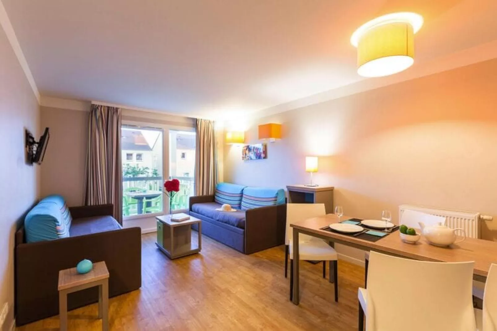 Residence Le Chant des Oiseaux Courseulles-sur-Mer - 24 Standard Apt 4 p - 1 bedroom-Living room