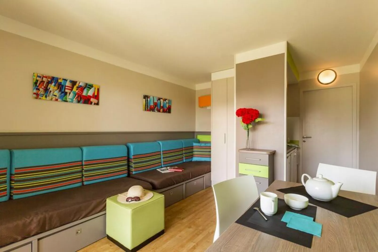 Residence Le Chant des Oiseaux Courseulles-sur-Mer - M6 Standard House 6 p - 2 bedrooms - terrasse-Salon