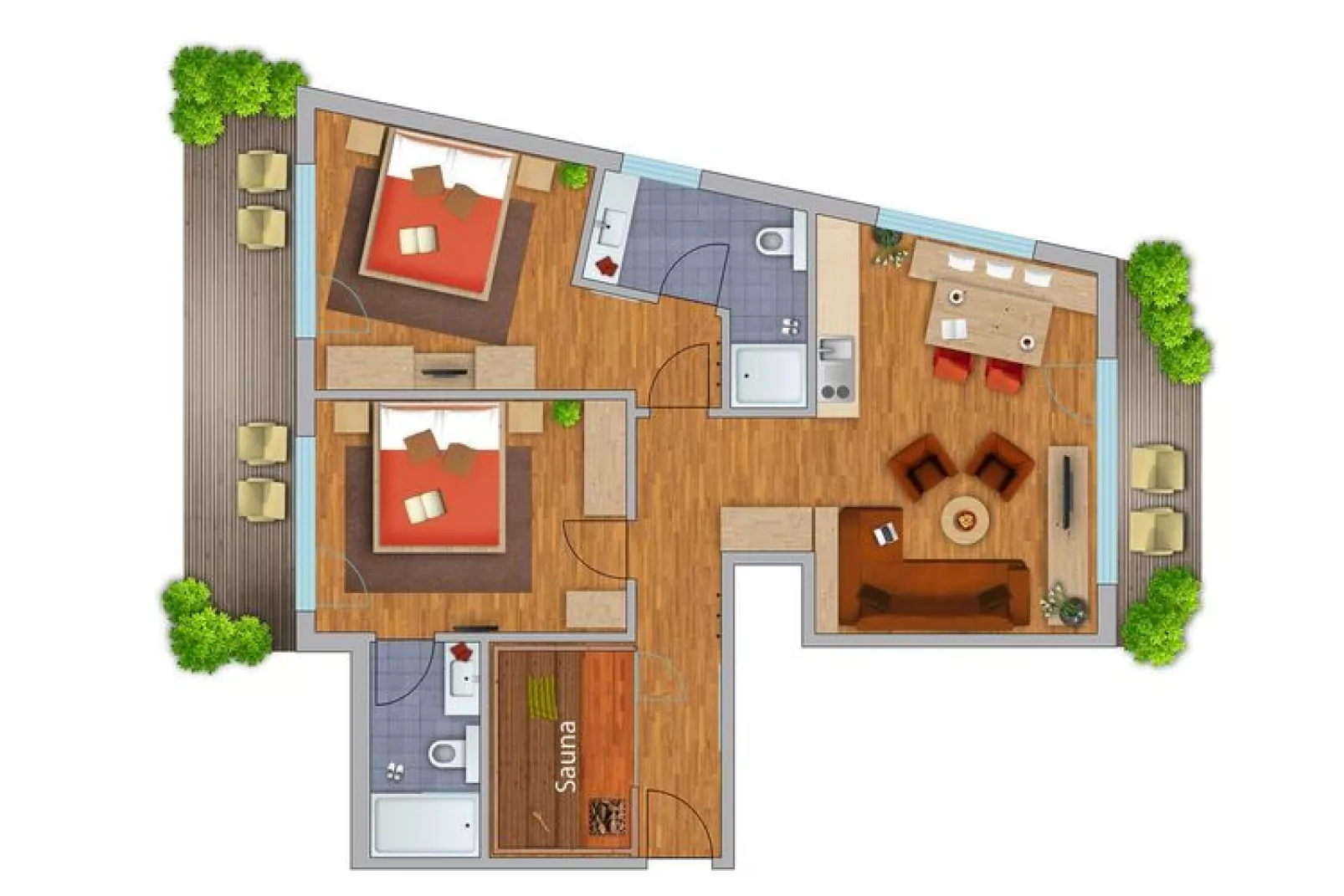 Residenz Fliana-Floor plan