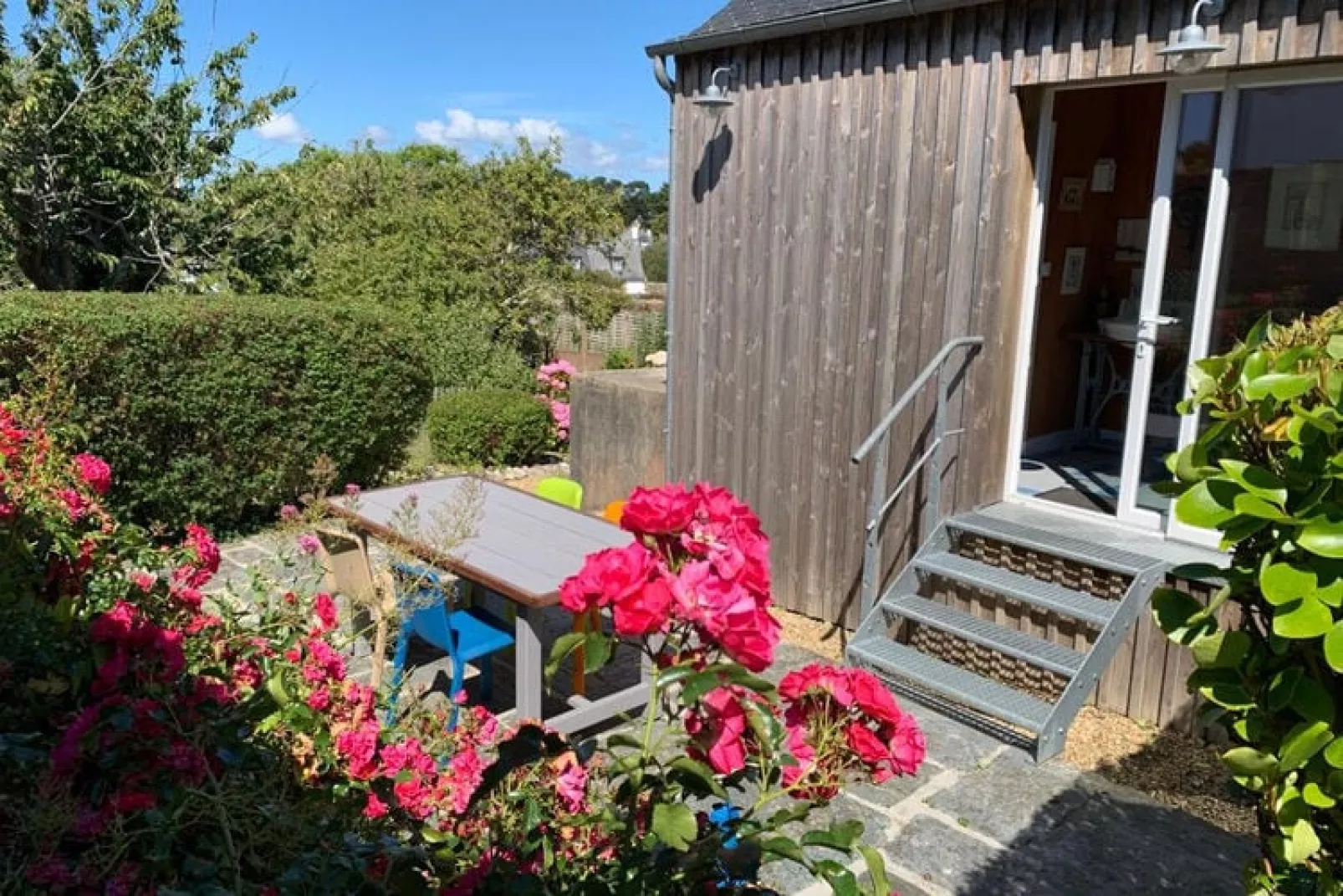 Holiday home Locquirec-Garten Sommer