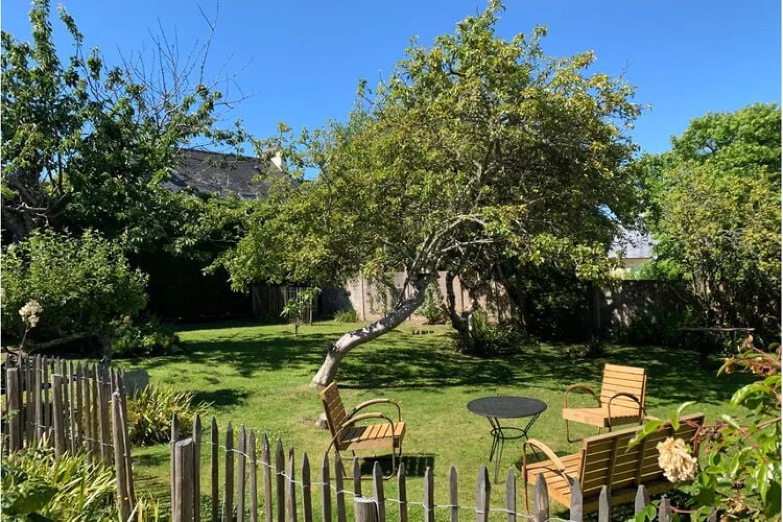 Holiday home Locquirec-Garten Sommer