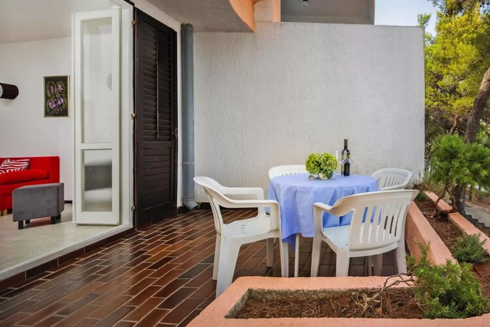 Apartments Fontana Resort Jelsa - Deluxe Studio 2 - 37 qm - 2 Pers-Terrace