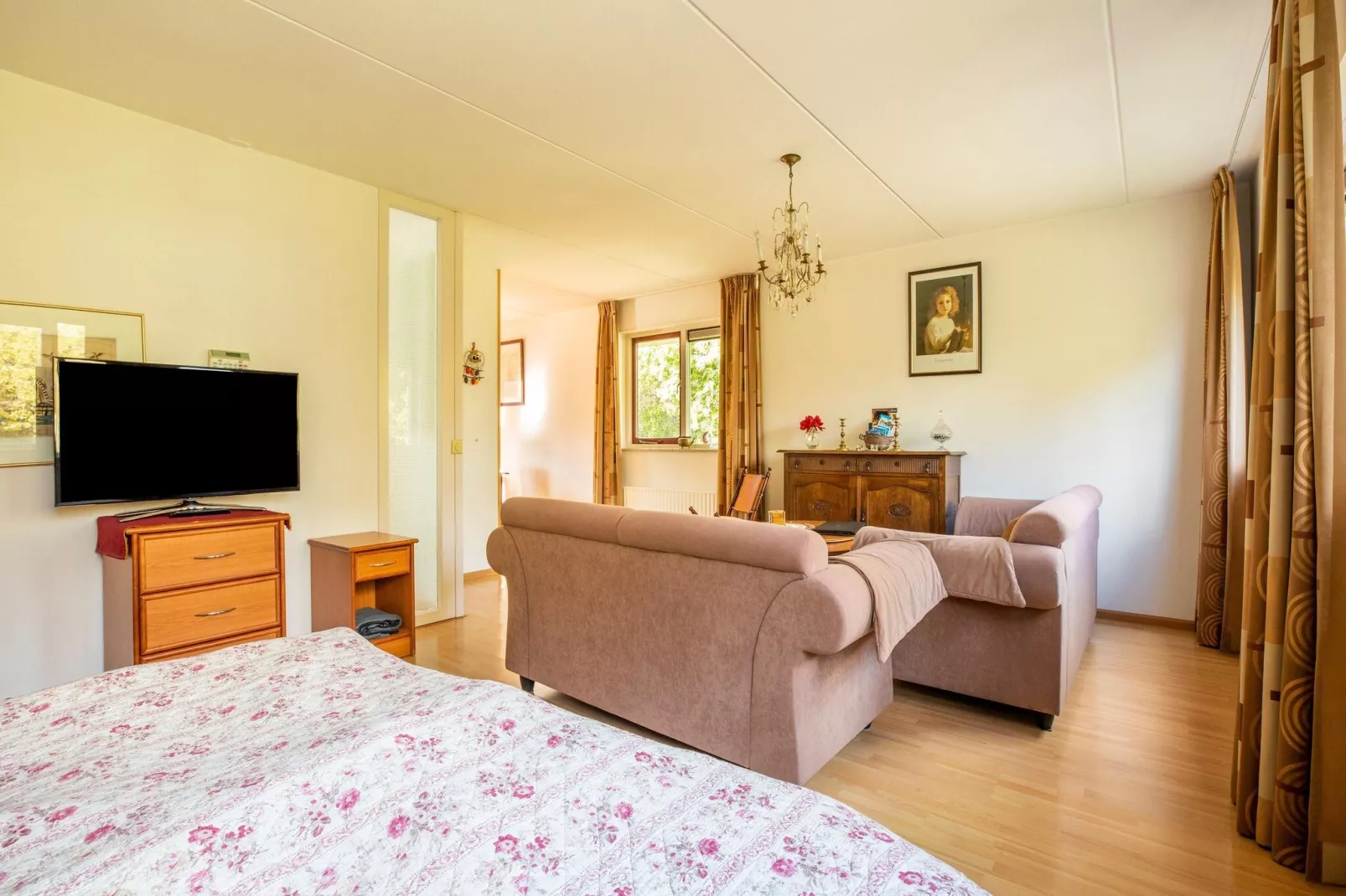 Vakantiewoning Blauw-Wohnzimmer