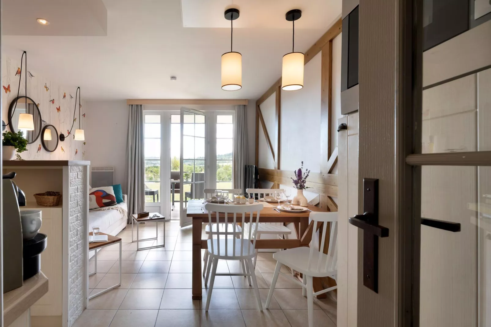 Residence & Spa Houlgate   24 Standard Apt 4 p - 1 bedroom-Living room