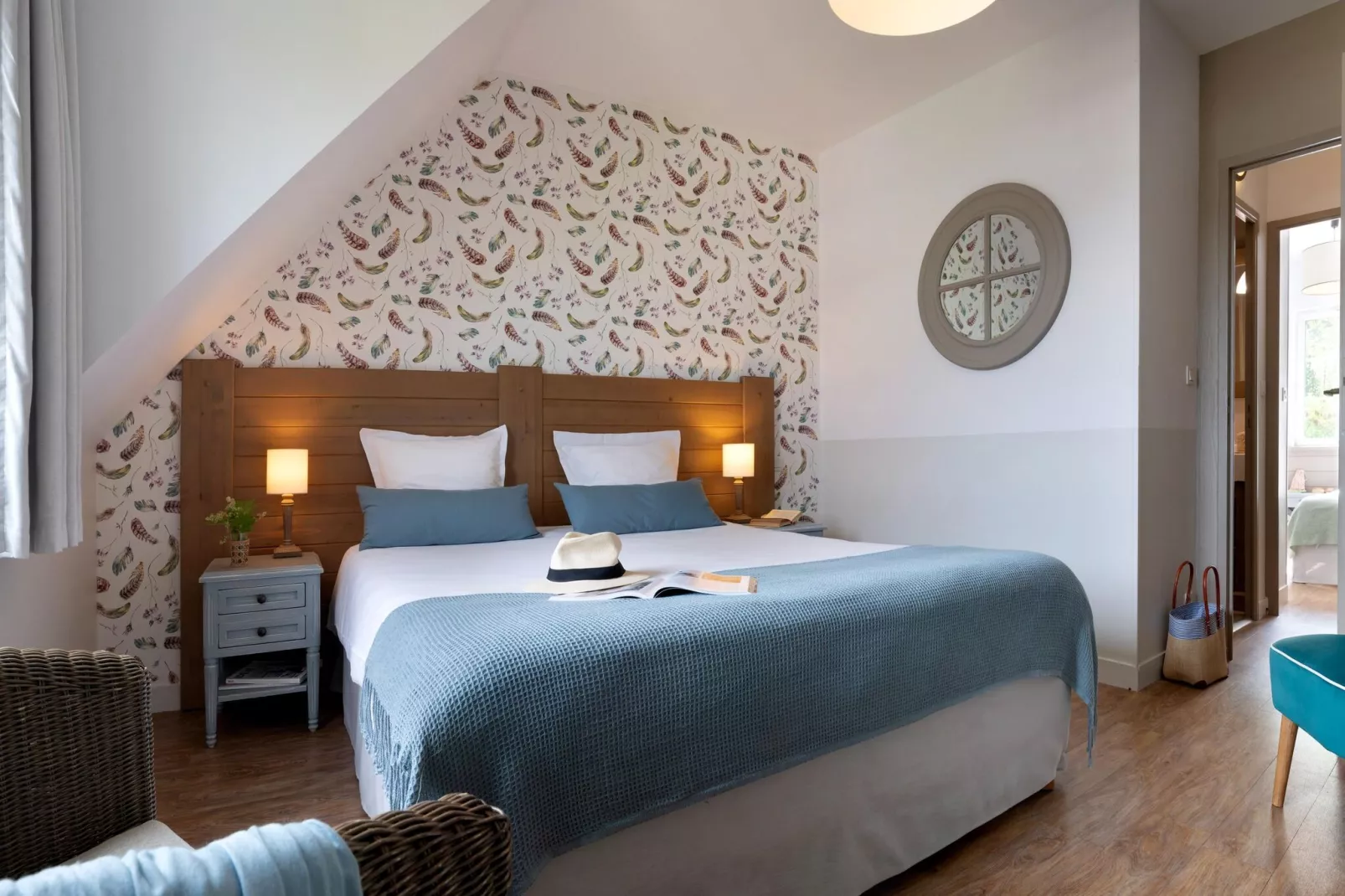 Residence & Spa Houlgate  M6 Standard House 6 p - 2 bedrooms duplex-Bedroom