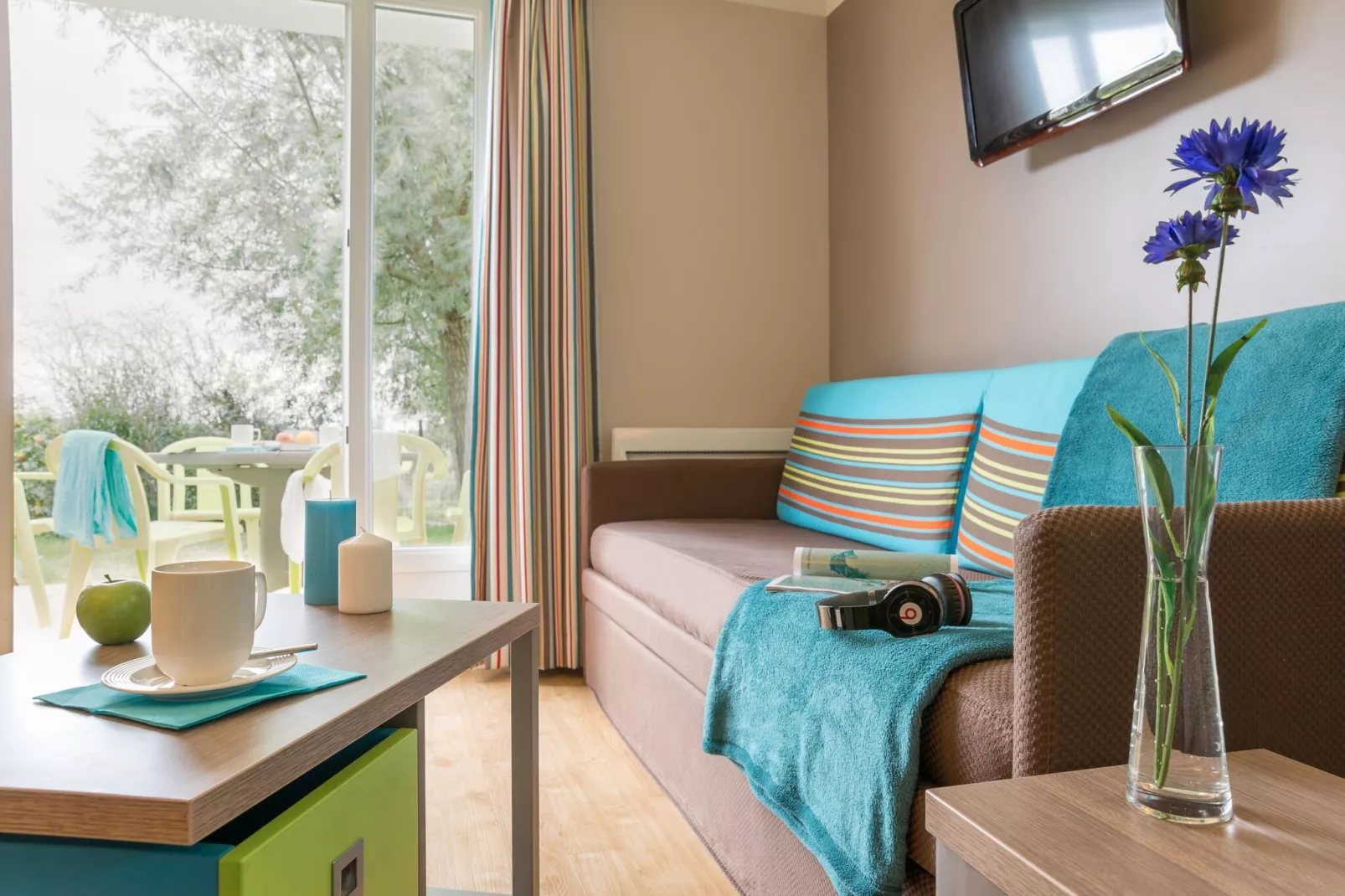 Residence Le Chant des Oiseaux Courseulles-sur-Mer - M6 Standard House 6 p - 2 bedrooms - terrasse-Salon