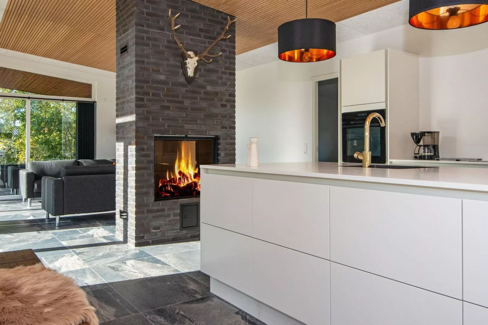 8 Personen Ferienhaus in Knebel-By Traum-Innenbereich