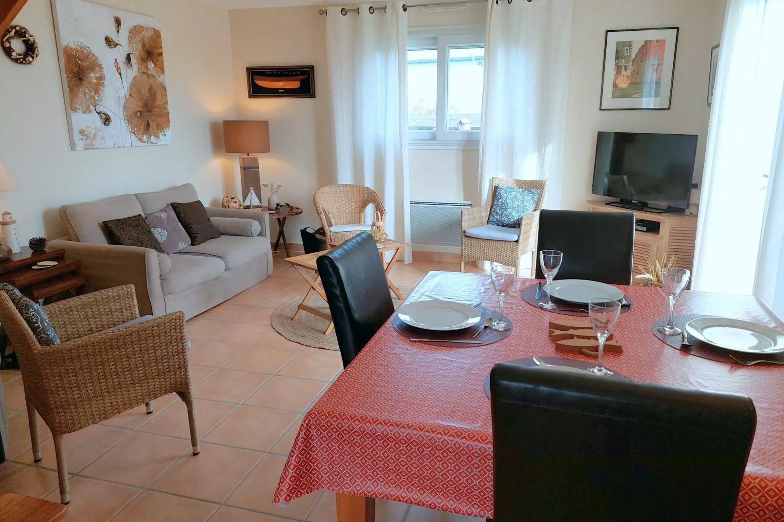 Ferienhaus Plounéour-Brignogan-Plages-Living room