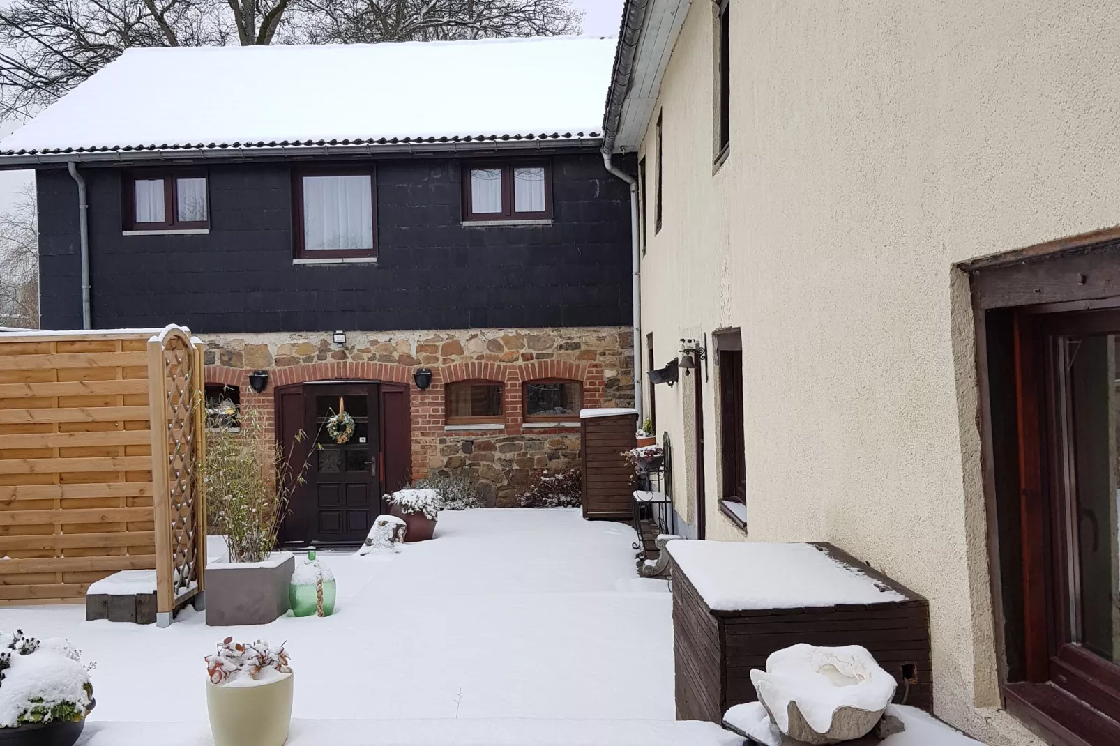 Le Refuge du Poète-Gebiet Winter 1 km