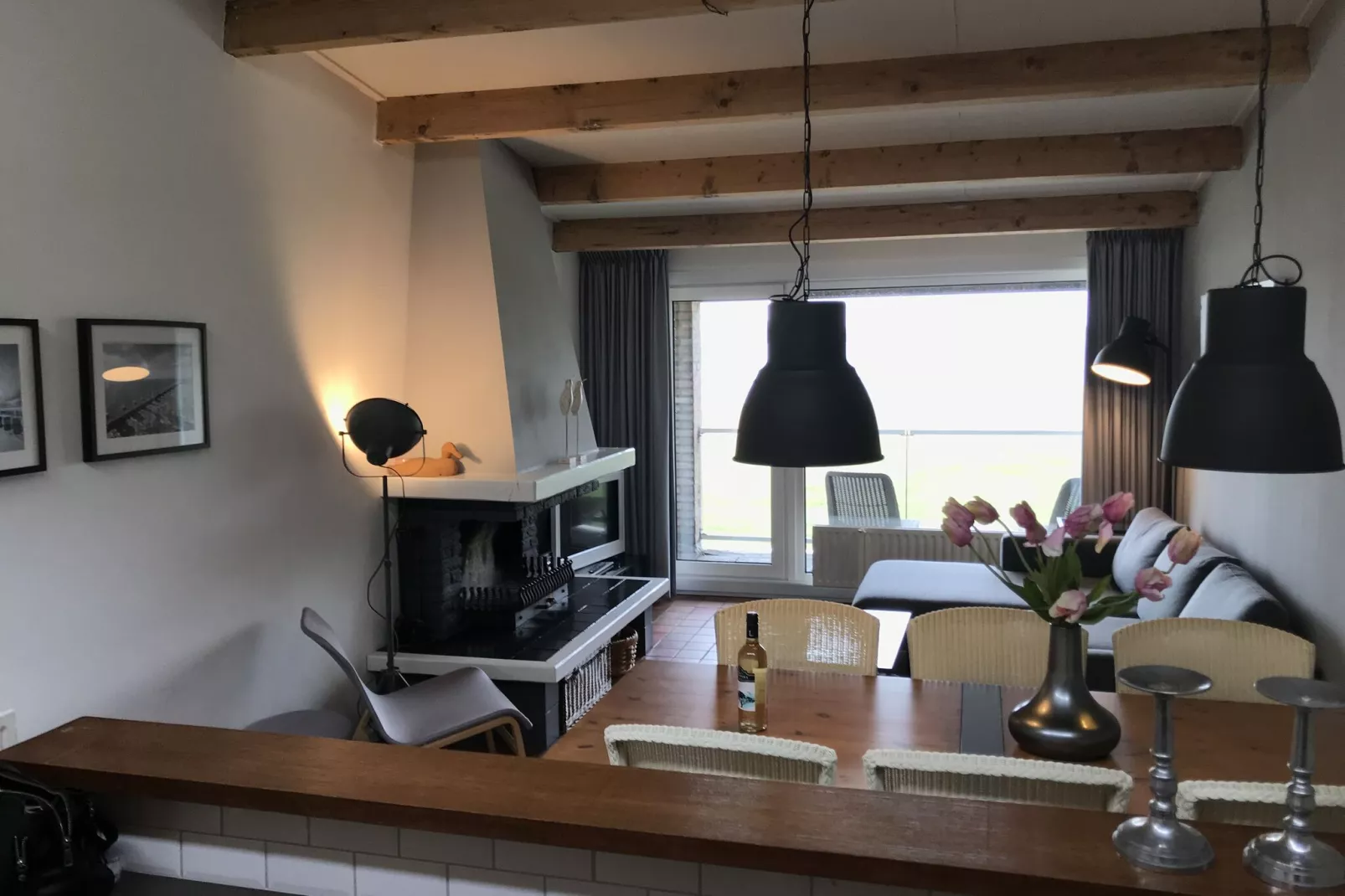Lake house-Wohnzimmer