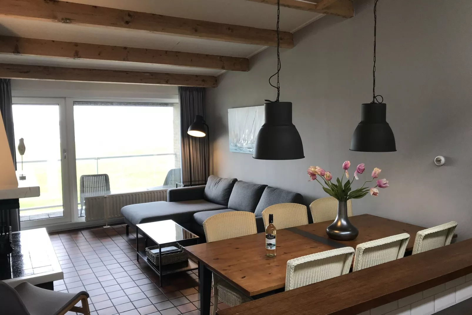 Lake house-Wohnzimmer