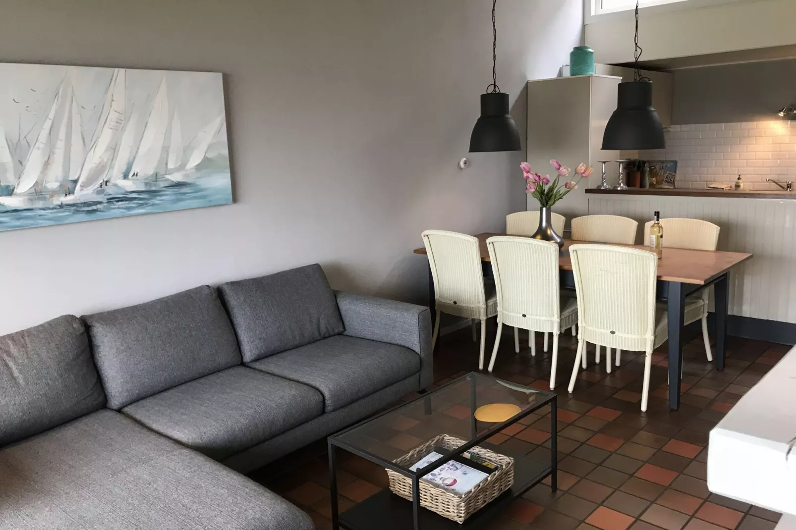Lake house-Wohnzimmer