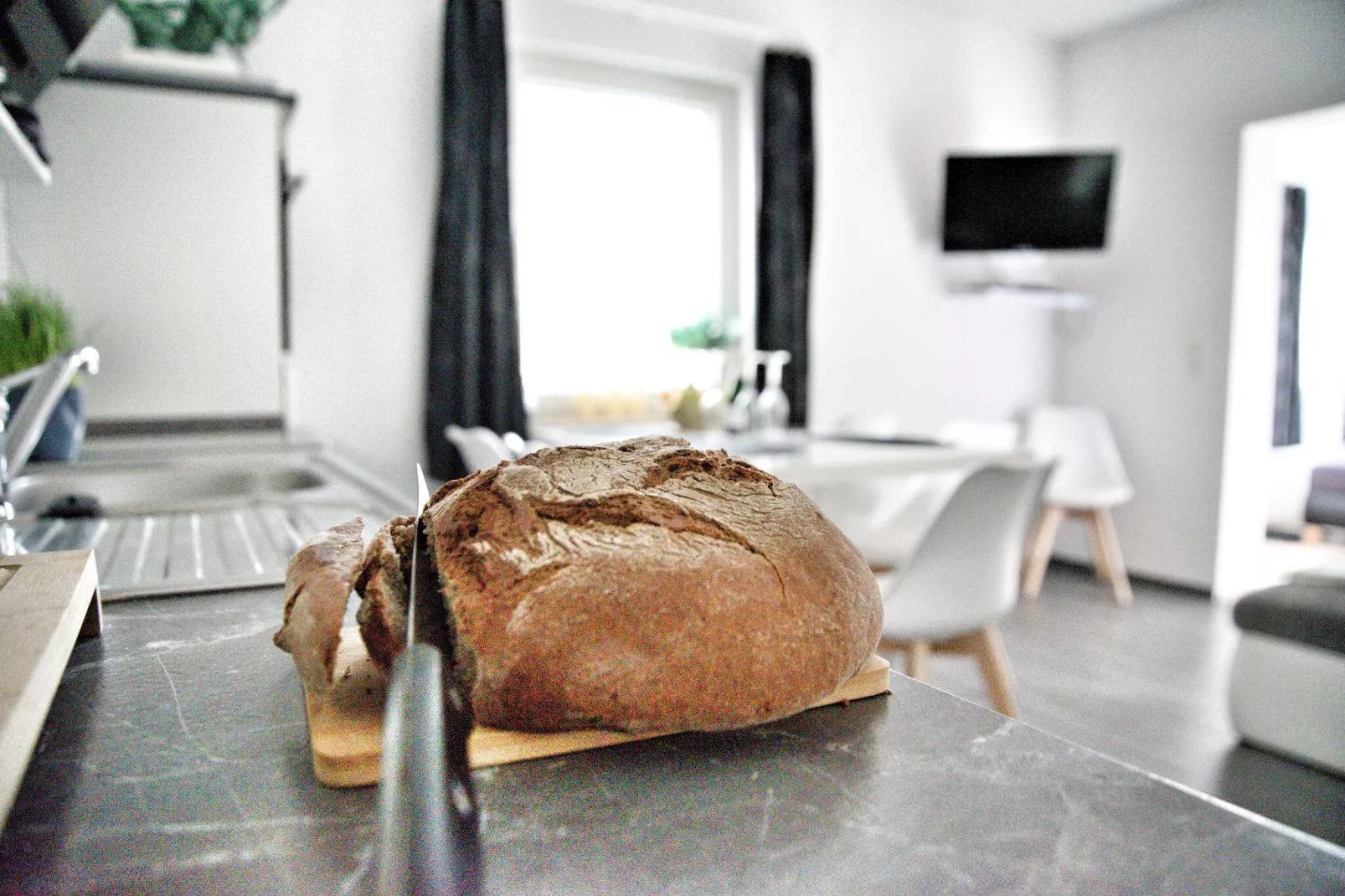 Ferienhaus mit Kamin-Kitchen