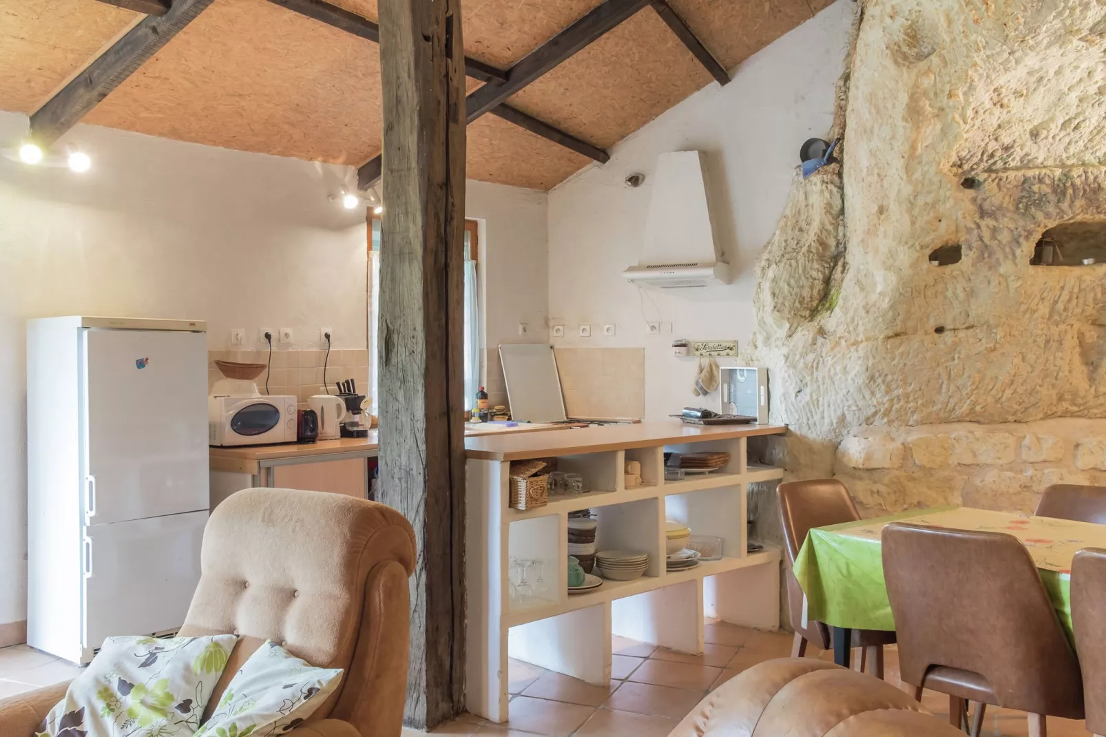 Maison troglodyte - Châteaux de la Loire-Küche