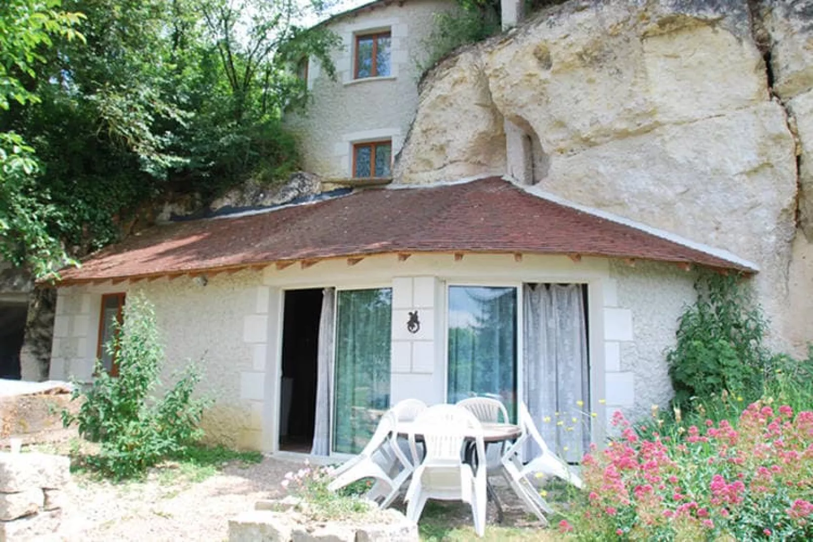 Maison troglodyte - Châteaux de la Loire-Außenbereich Sommer