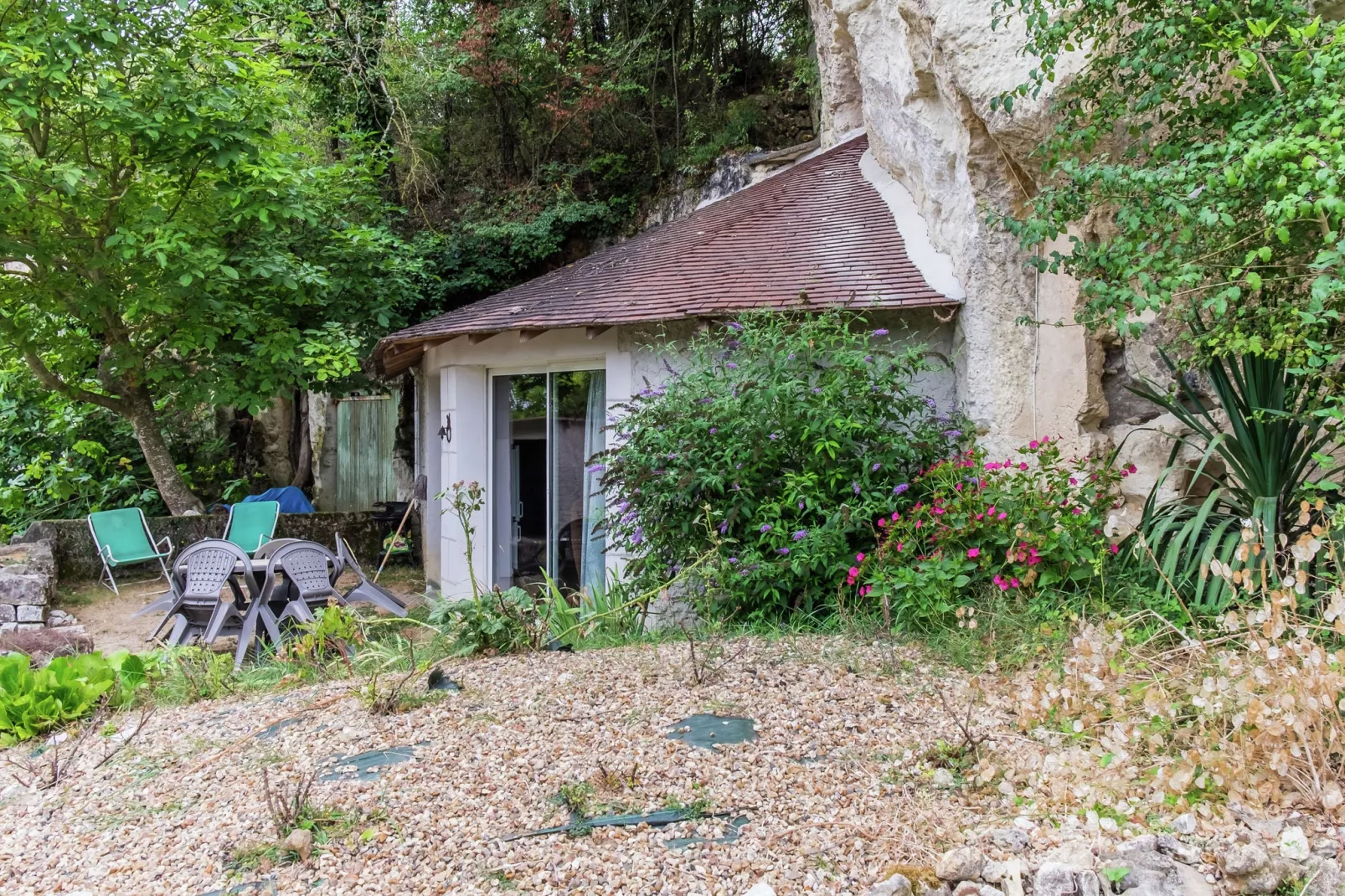 Maison troglodyte - Châteaux de la Loire-Außenbereich Sommer