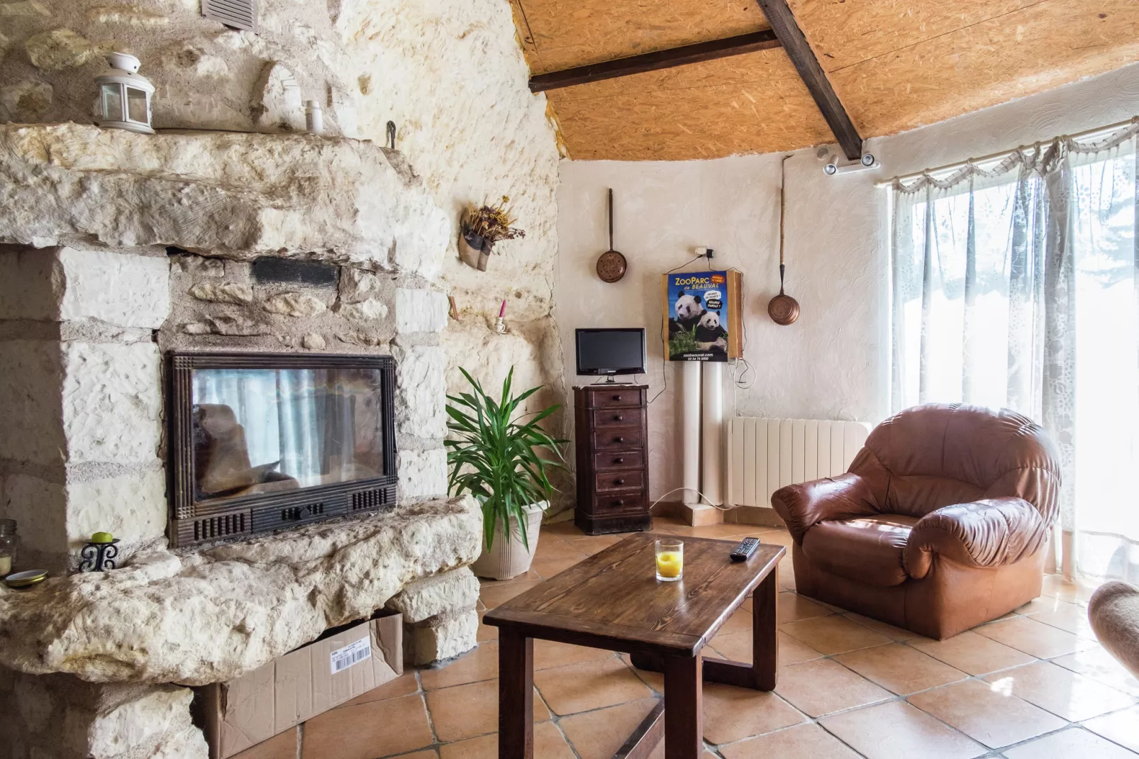 Maison troglodyte - Châteaux de la Loire-Wohnzimmer