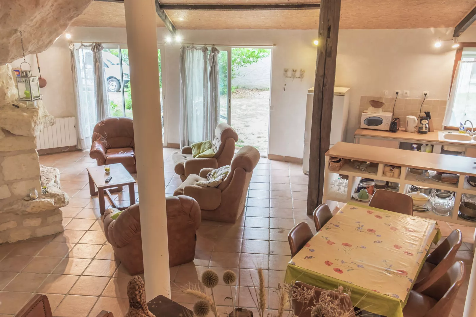 Maison troglodyte - Châteaux de la Loire-Wohnzimmer