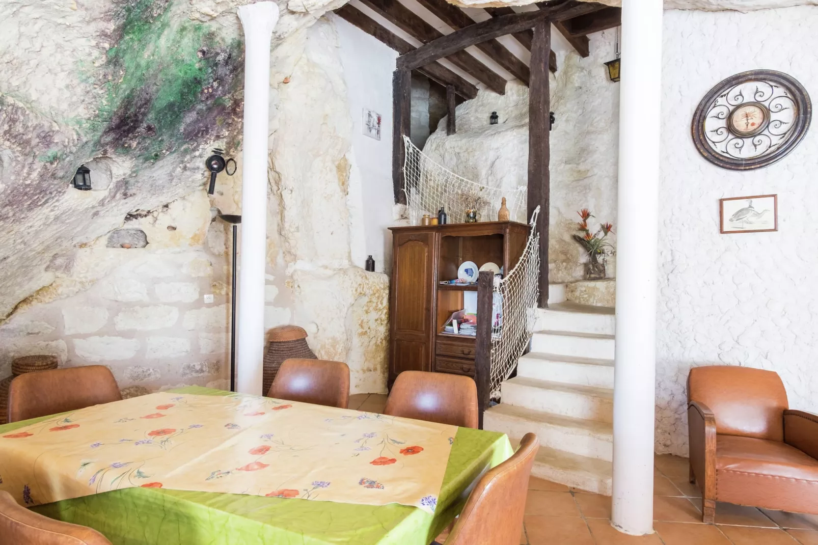 Maison troglodyte - Châteaux de la Loire-Esszimmer