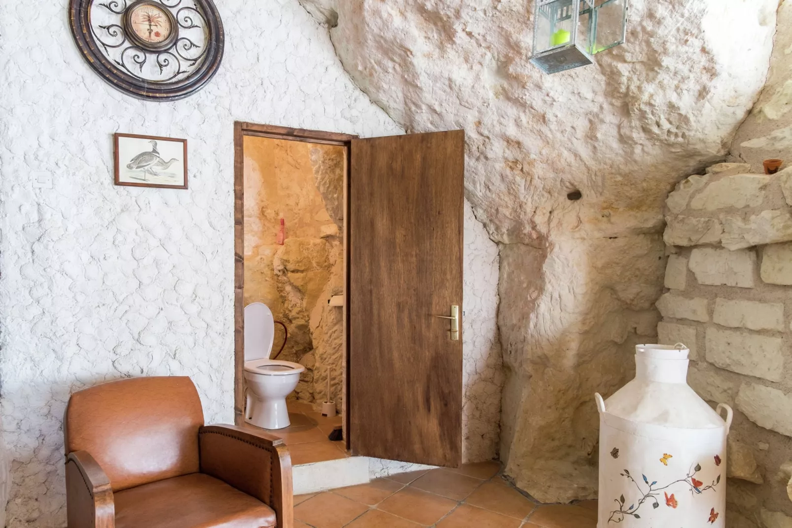 Maison troglodyte - Châteaux de la Loire-Badezimmer