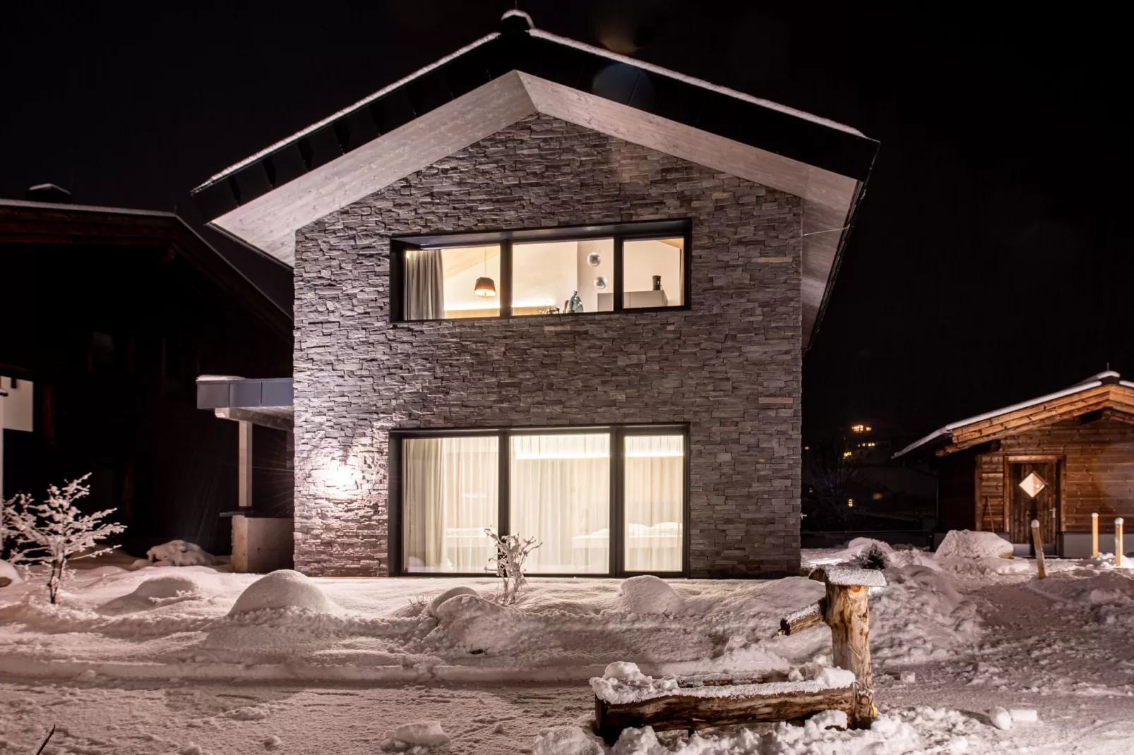 Feriendorf Das Dorf - Steinhaus-Exterior winter