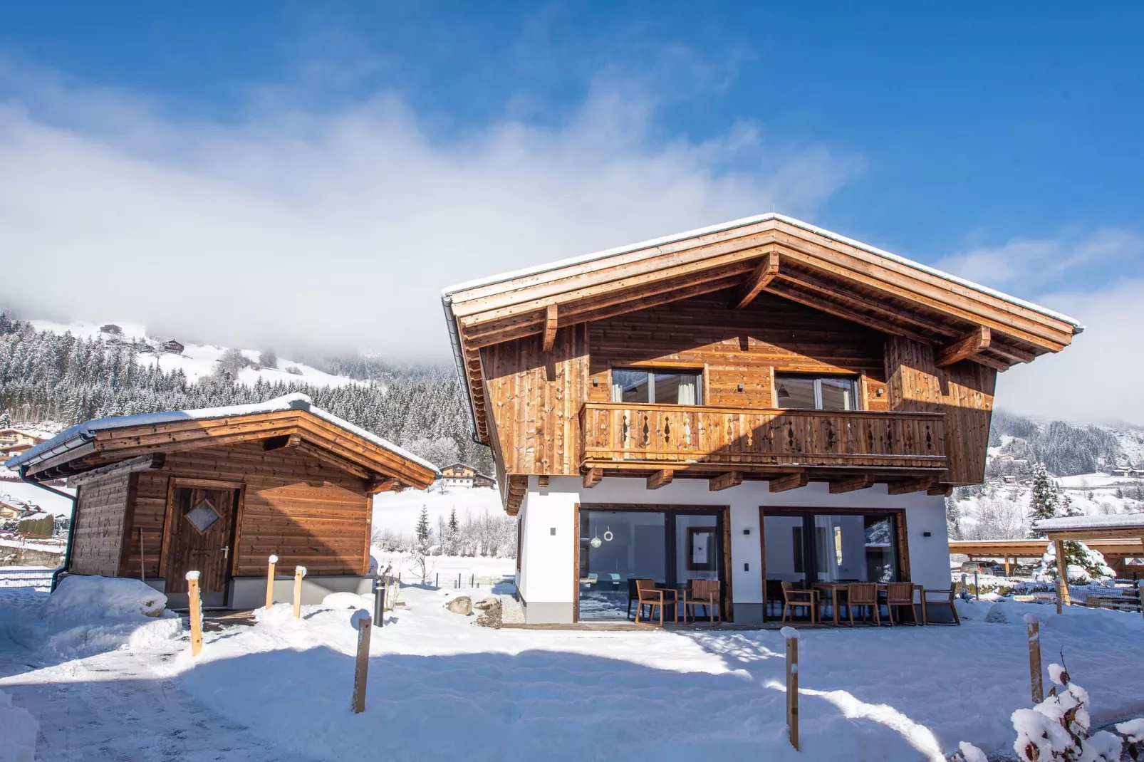 Feriendorf Das Dorf - Scheune/Badhaus-Exterior winter
