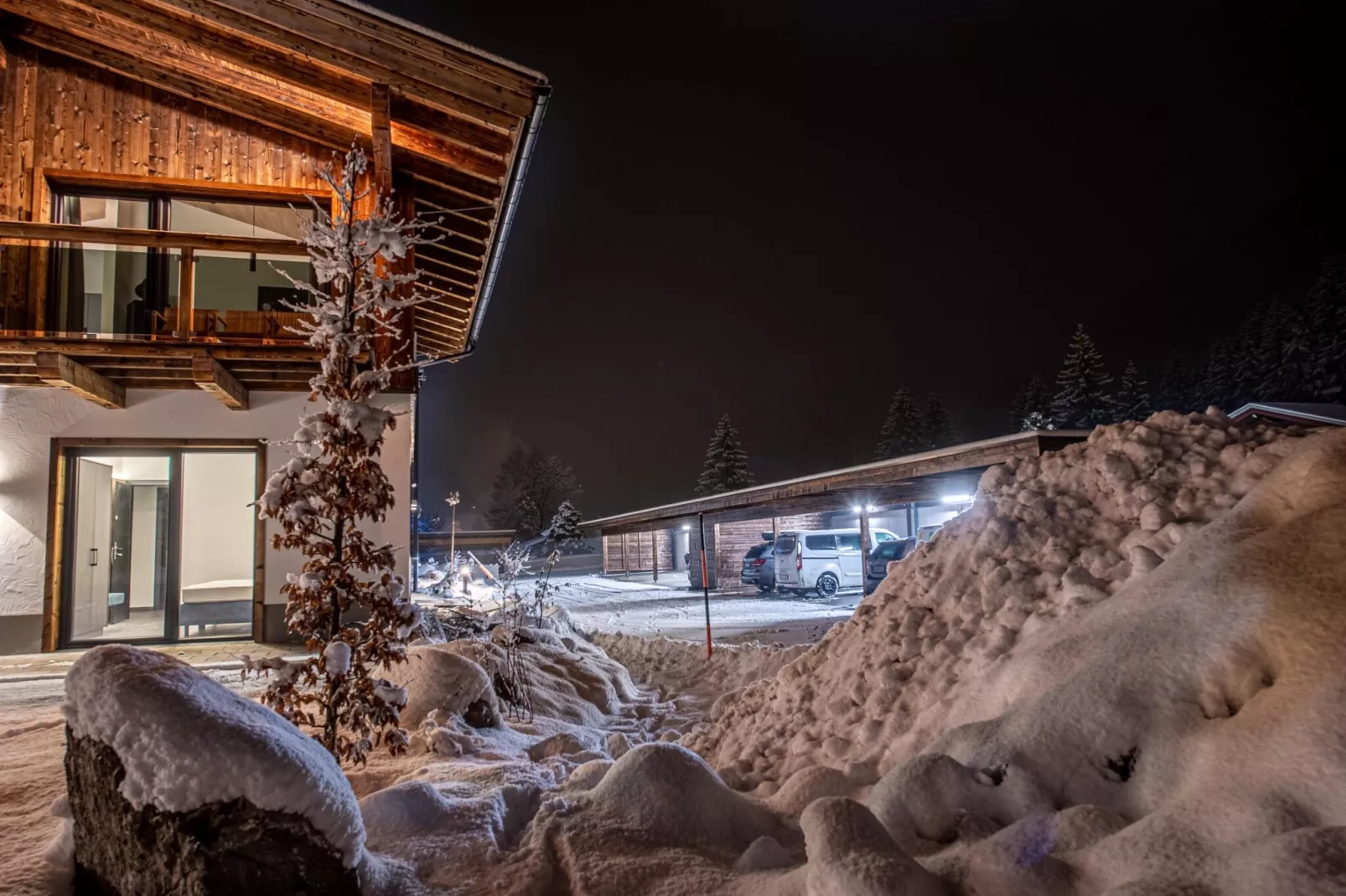Feriendorf Das Dorf - Scheune/Badhaus-Exterior winter