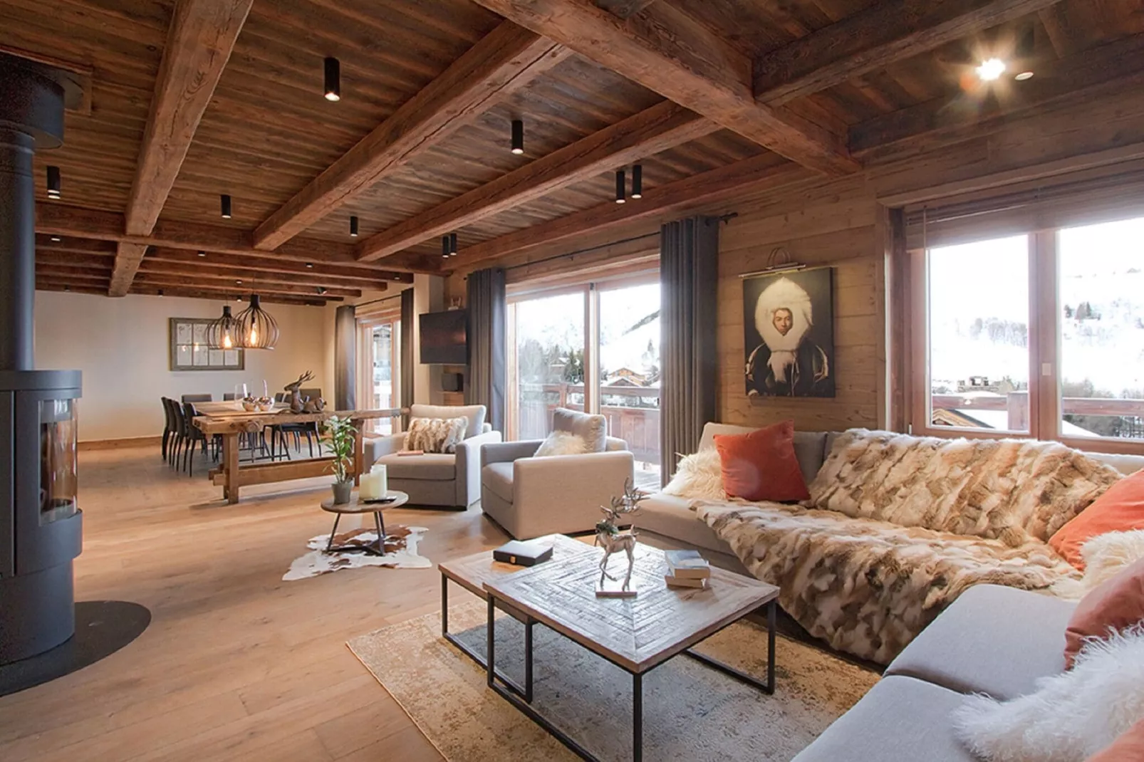 Chalet Le Lys-Living room