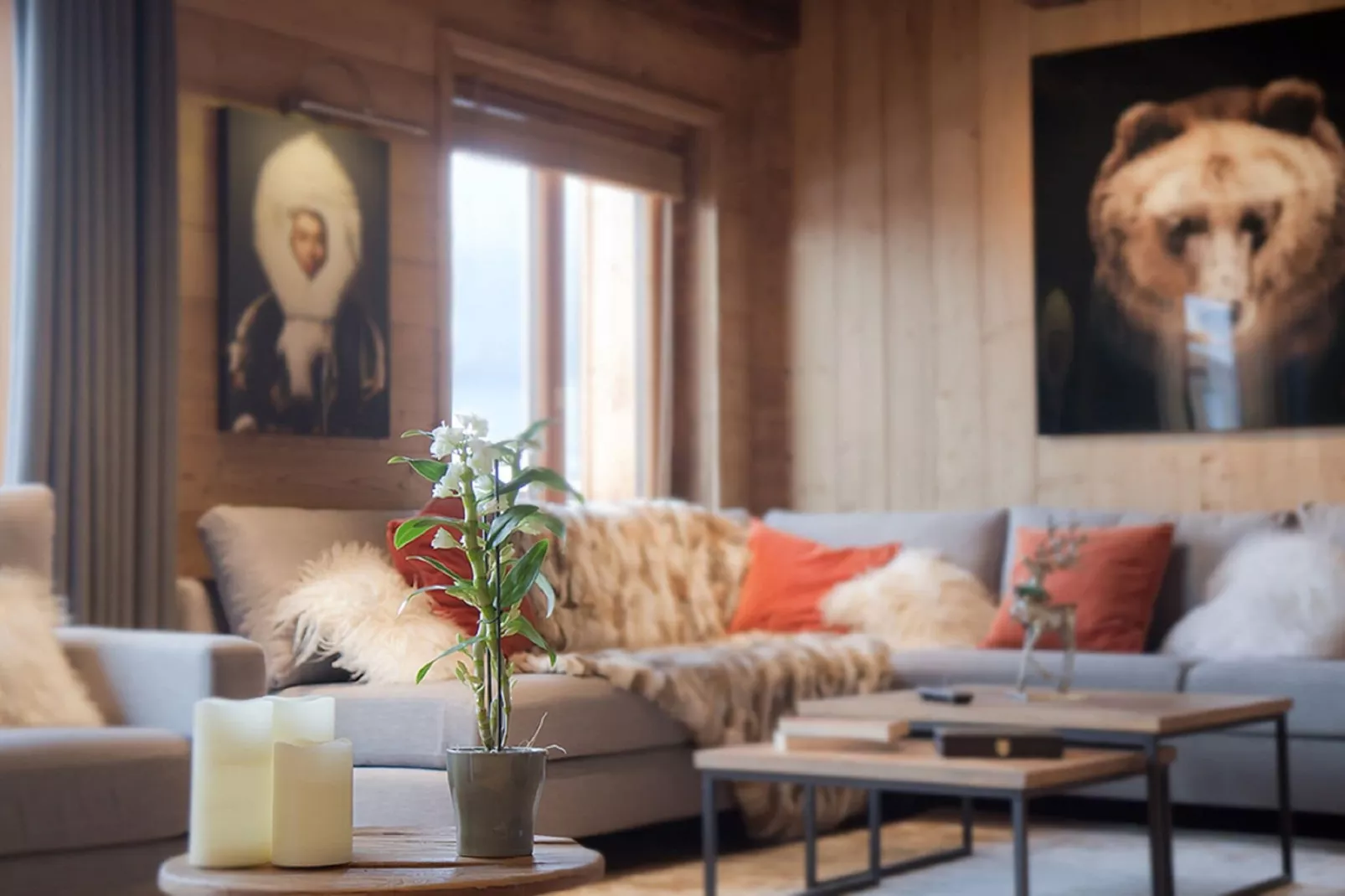 Chalet Le Lys-Living room