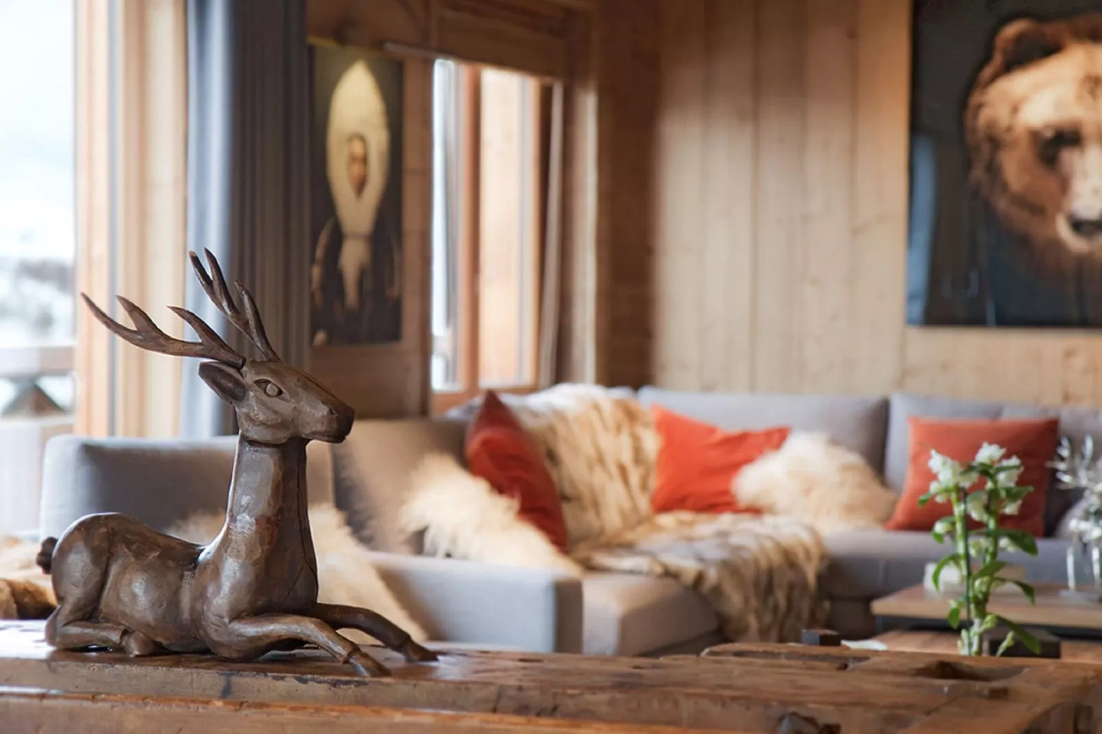 Chalet Le Lys-Living room