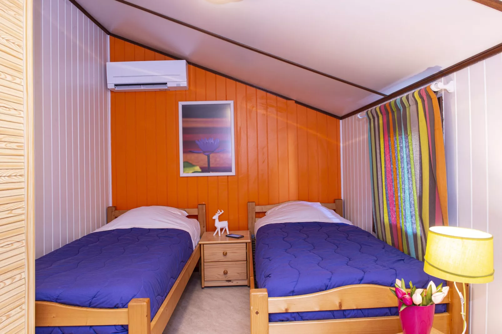 Domaine Les Tamaris et Les Portes du Soleil Portiragnes // Maison standard 2 chambres 6 pers-Bedroom