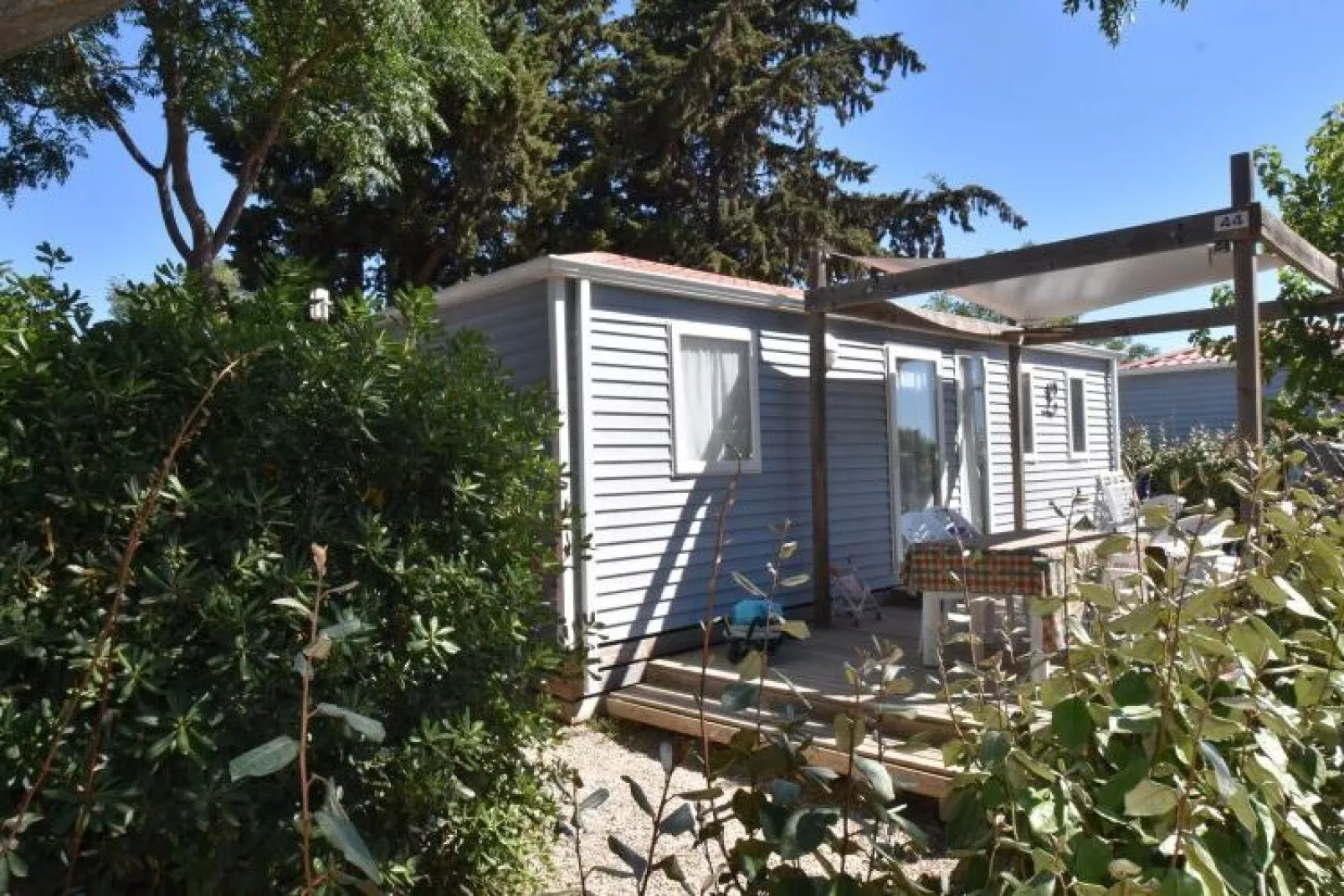 Caravanpark Mas des Lavandes Sérignan - Mobilhome Classic 3ch 6pers-Exterior summer