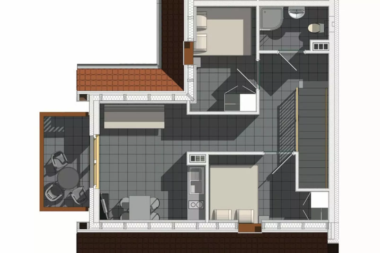 Apartamenty wakacyjne dla 4 osób Rewal-Grundriss